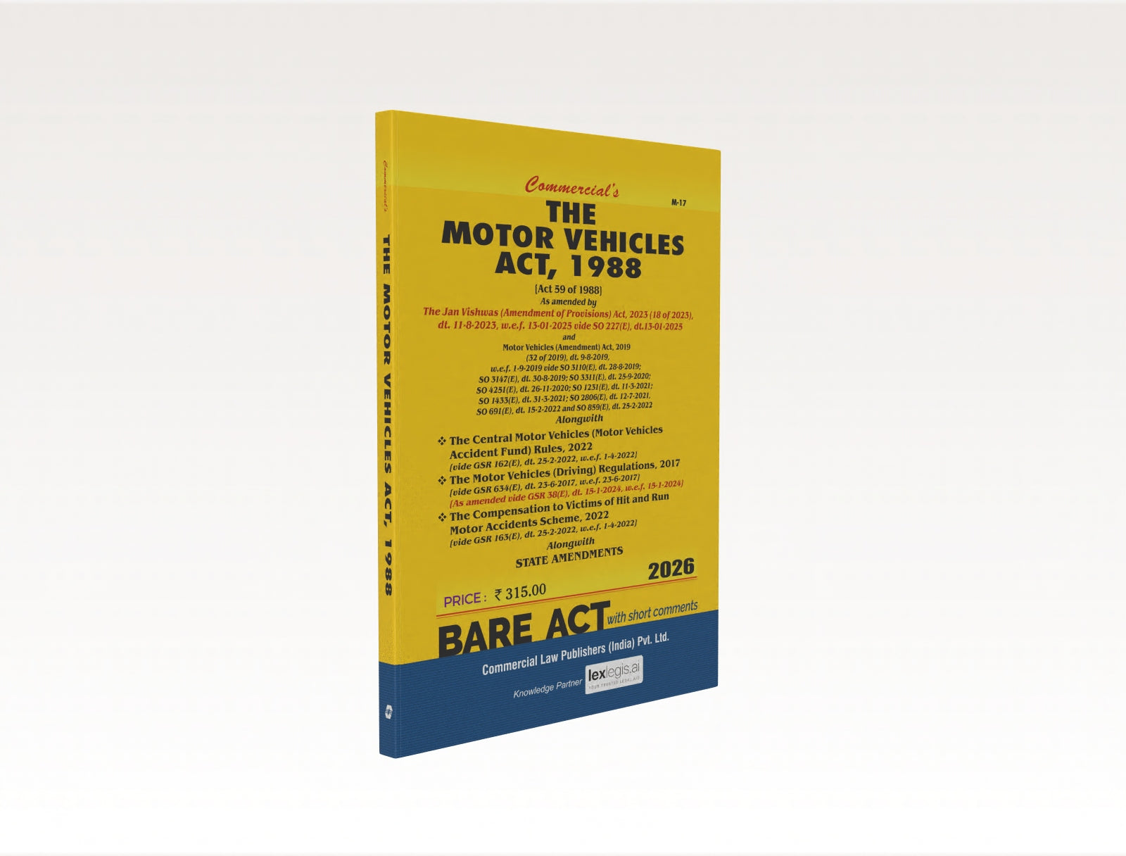 洋書 1988BananaRepublicTravellersEye The Motor Vehicles Act, 1988 (E-Book) – Commercial Law Publishers