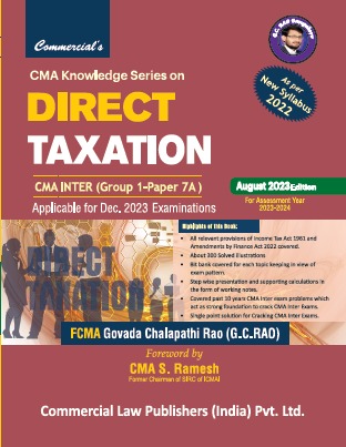 Cma Knowledge Series On Direct Taxation Cma Inter Group I Paper A