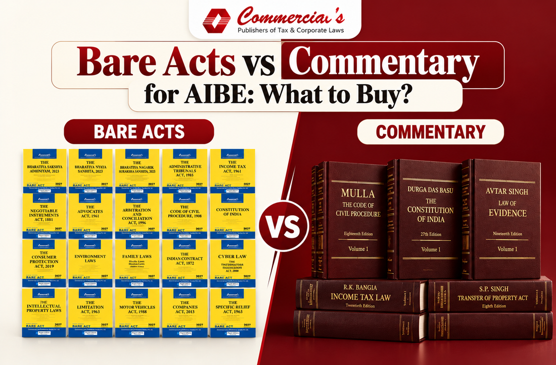 Bare Acts vs Commentary Books: What Should You Buy for AIBE Preparation?