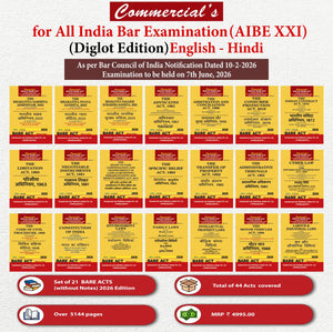 Combo Pack 21 AIBE BARE ACTS (Diglot)