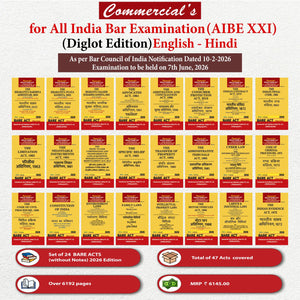 Combo Pack of AIBE 24 BARE ACTS (Diglot)