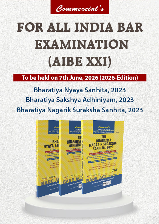 AIBE Combo Pack: Bharatiya Nyaya Sanhita, 2023, Bharatiya Nagarik Suraksha Sanhita, 2023 & Bharatiya Sakshya Adhiniyam, 2023