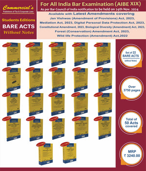 AIBE Bare Acts Combo without Notes (Set of 22 Books)