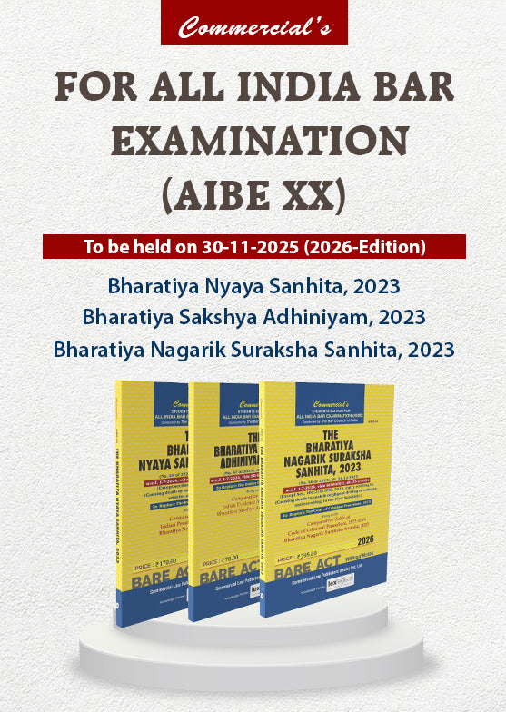 AIBE Combo Pack: Bharatiya Nyaya Sanhita, 2023, Bharatiya Nagarik Suraksha Sanhita, 2023 & Bharatiya Sakshya Adhiniyam, 2023