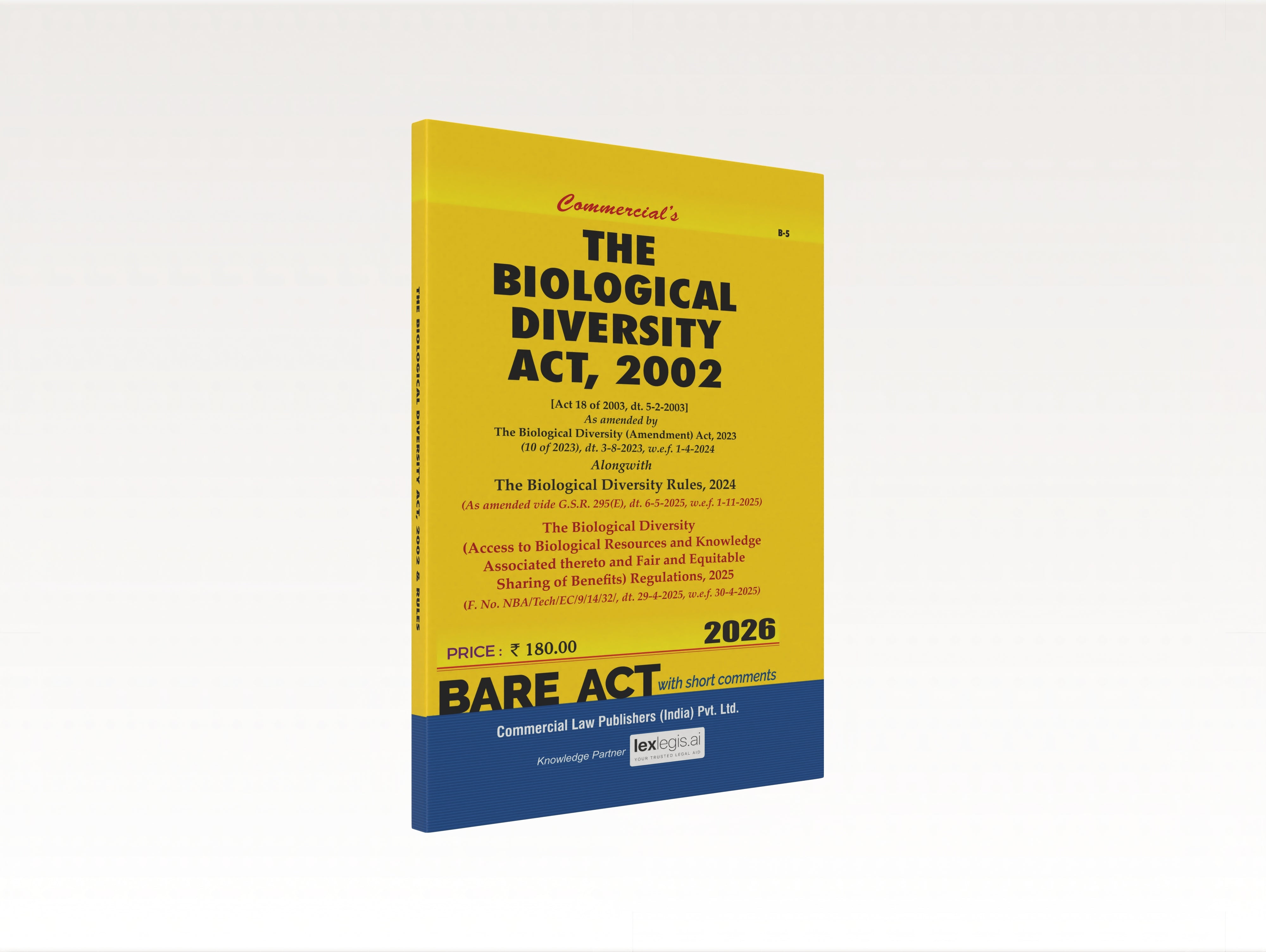 The Biological Diversity Act, 2002 alongwith Rules 2004