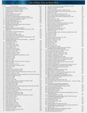 Commercial's 155 Important Bare Acts With Rule & Regulations for Daily use