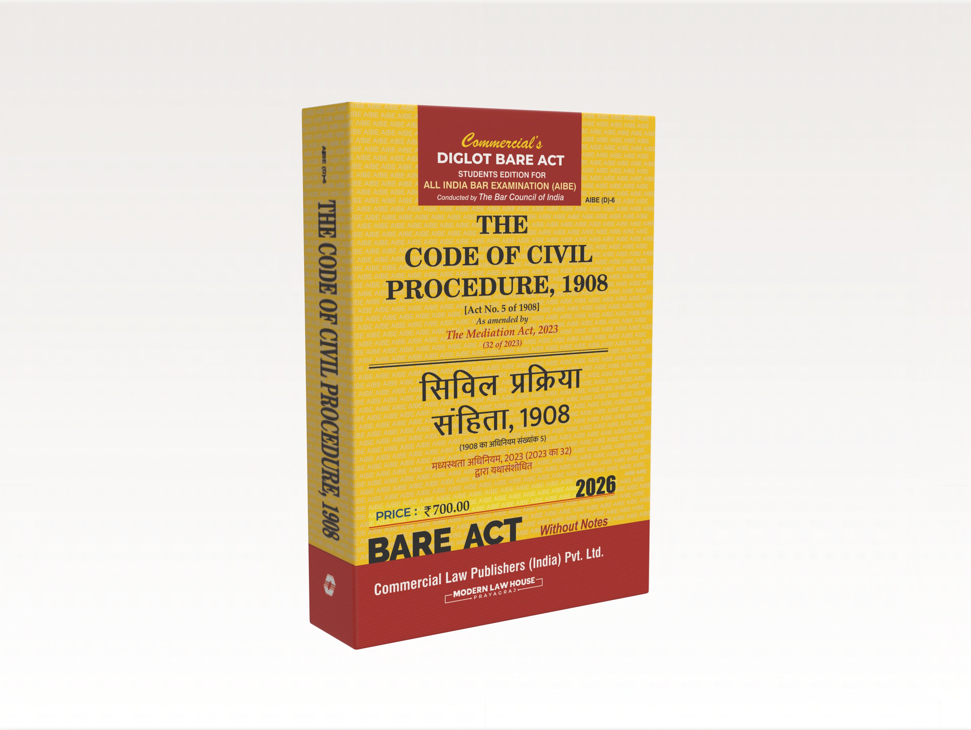 The Code of Civil Procedure, 1908 (AIBE) Diglot