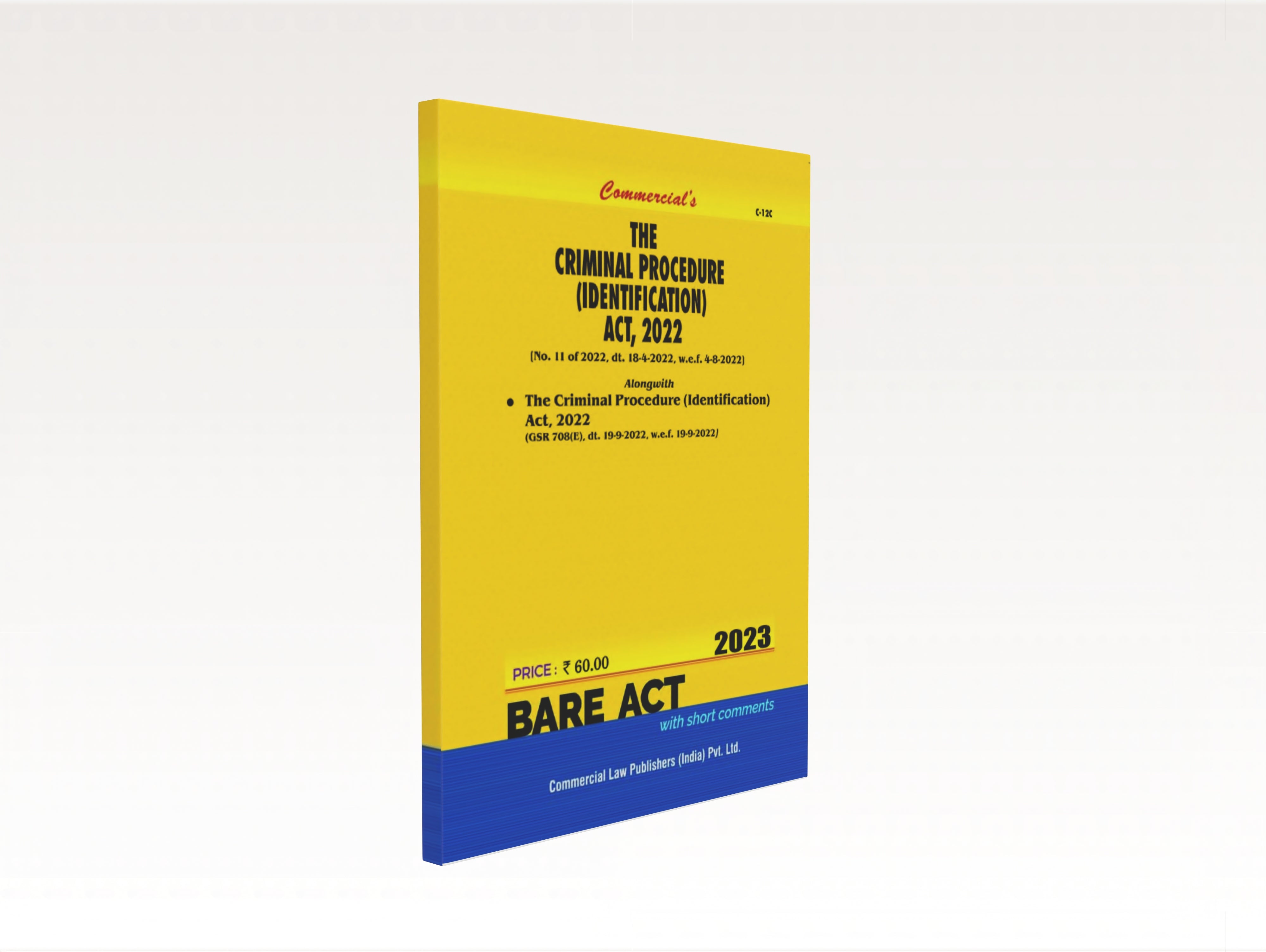 Criminal Procedure Identification Act, 2022 with Rules