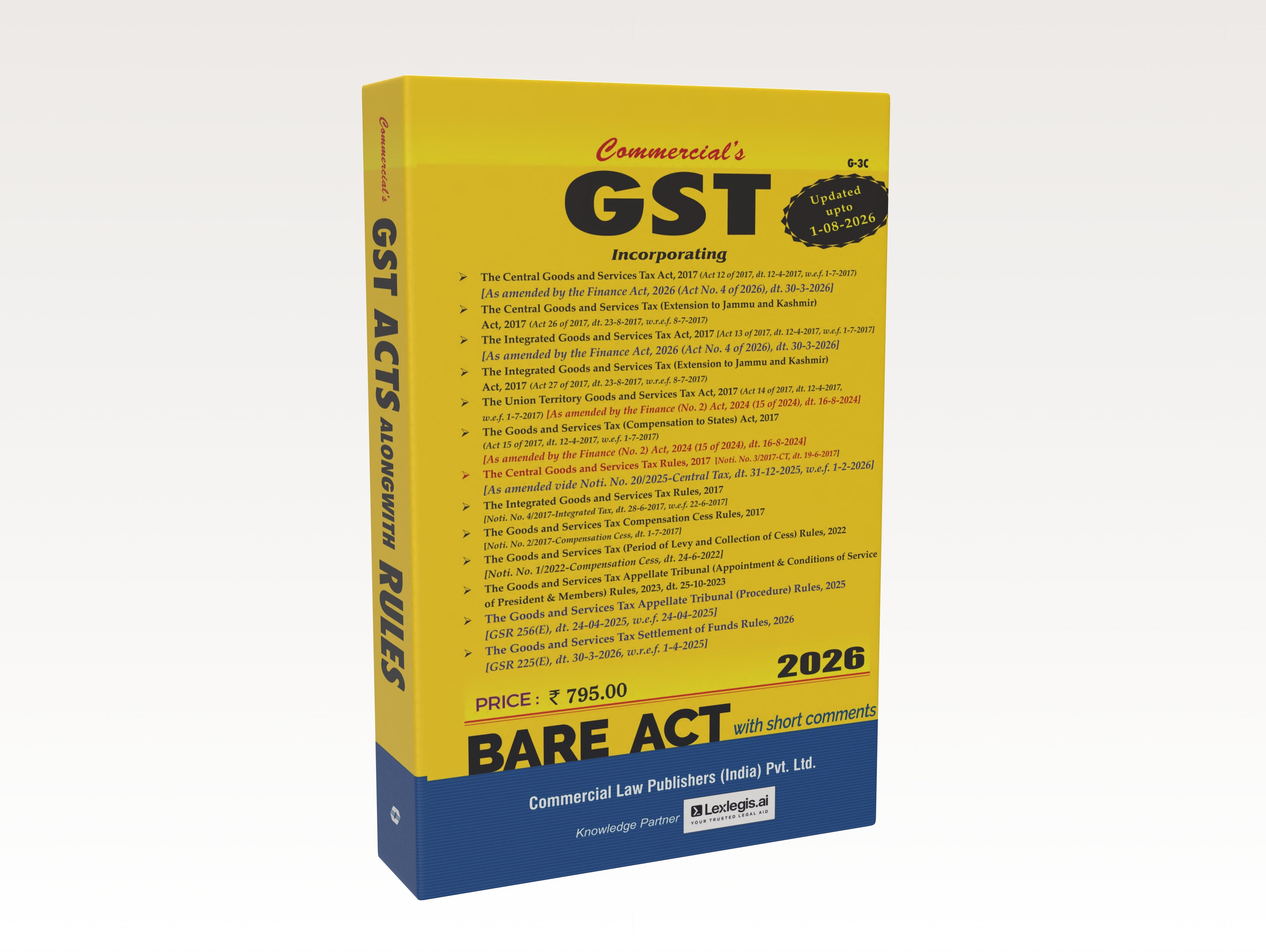 GST Acts Alongwith Rules, 2026