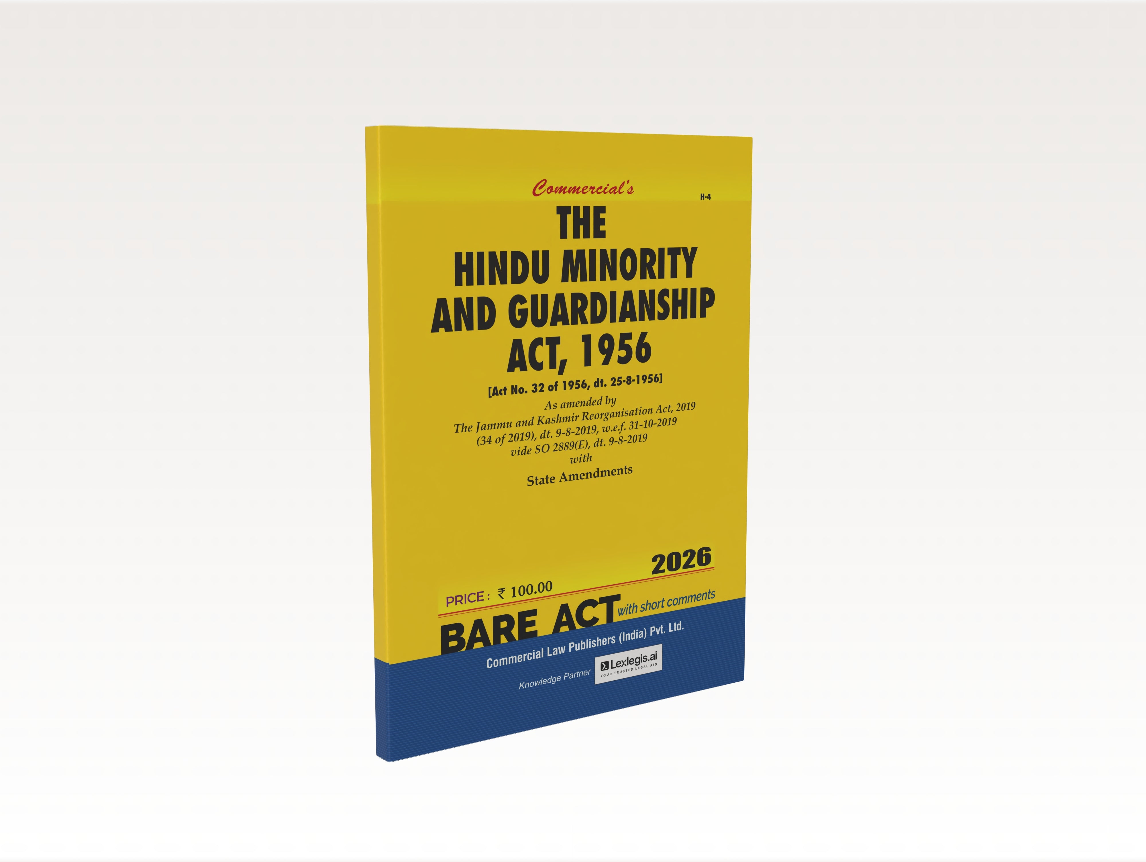 The Hindu minority and guardianship act, 1956 (E-Book)