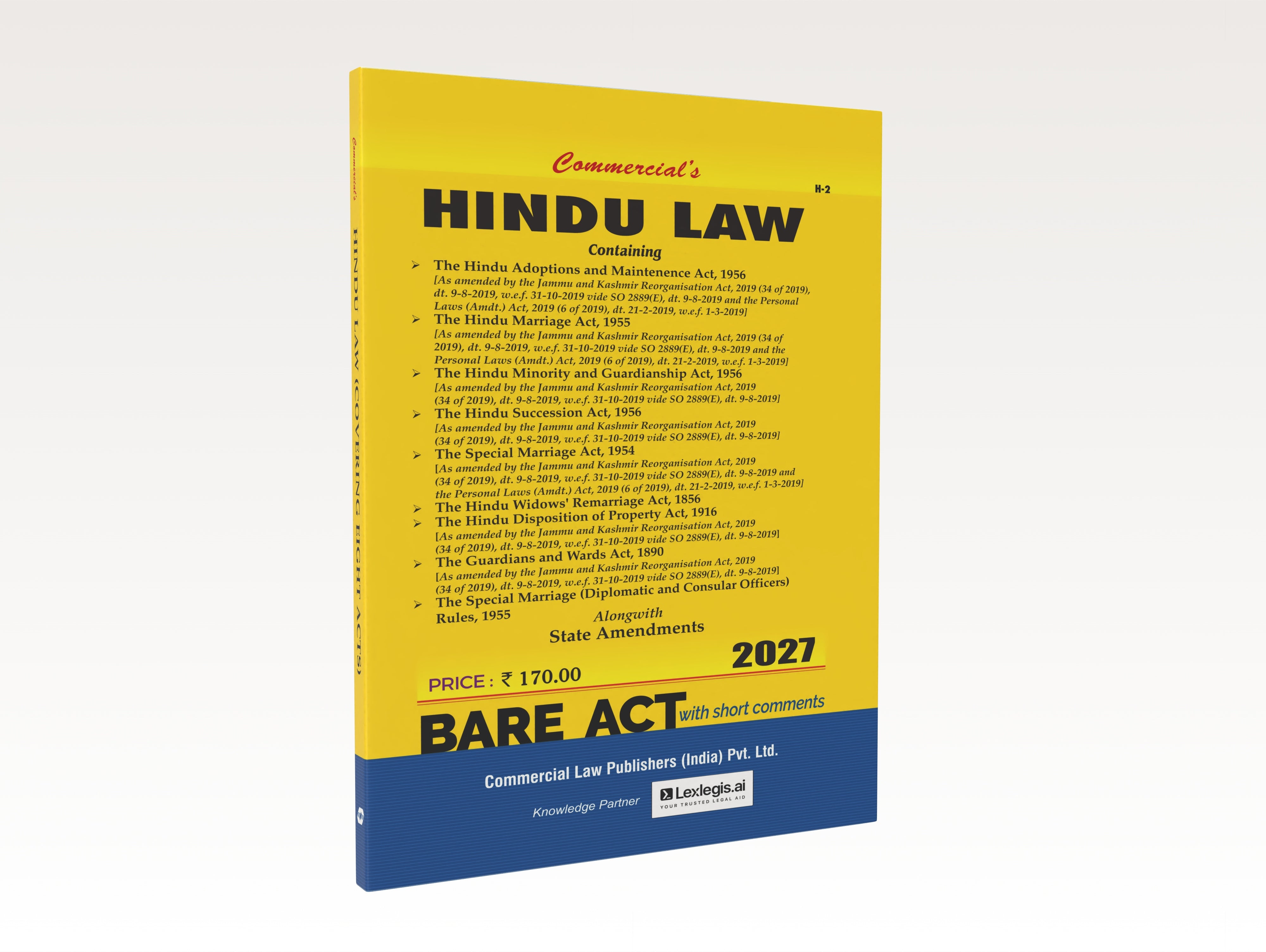 Hindu Law alongwith State Amendments (Edition 2027) (E-Book)