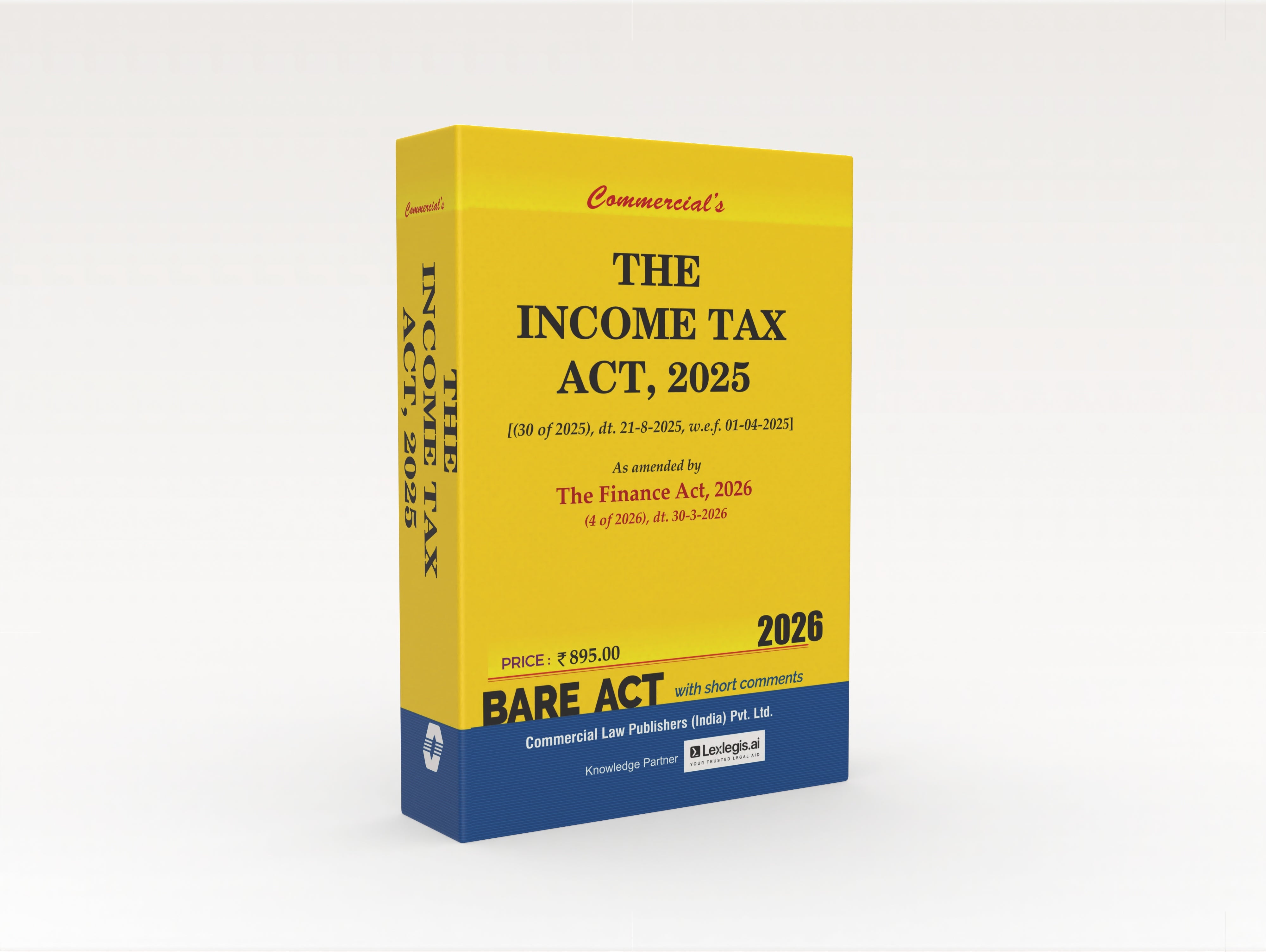 Income Tax Act, 2025 As amended by The Finance Act, 2026 (E-Book) (Pocket)