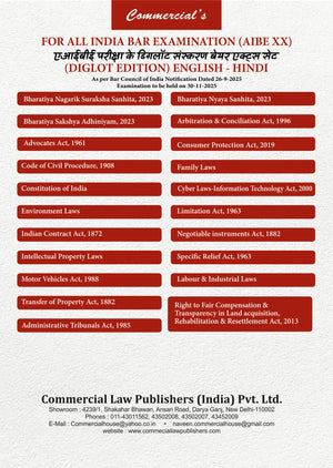 Combo Pack 21 AIBE BARE ACTS (Diglot)