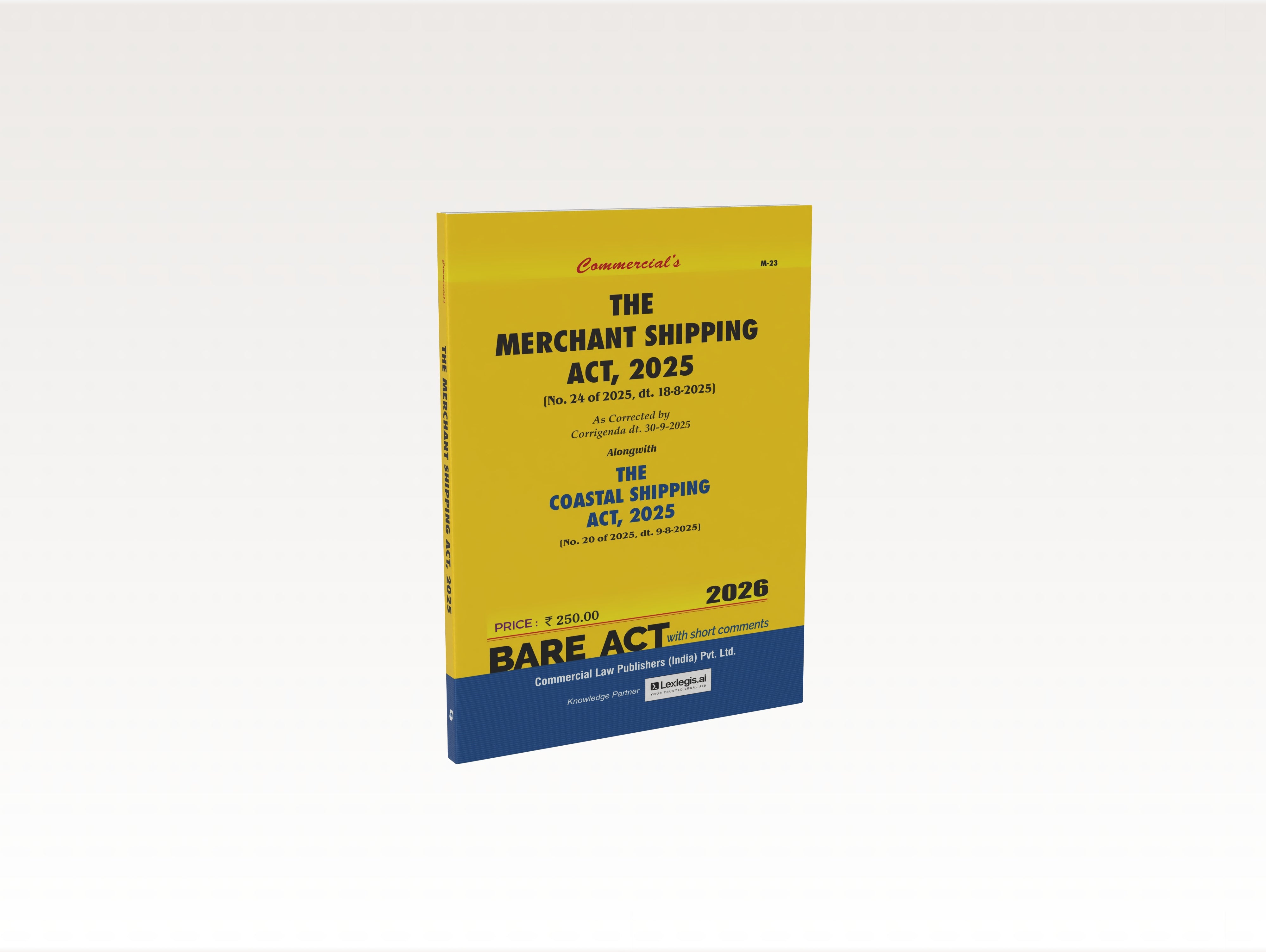 The Merchant Shipping Act, 2025 (E-Book)