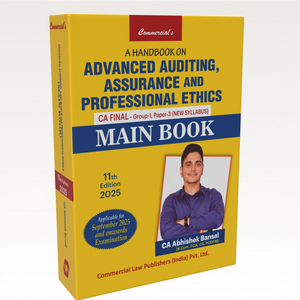 A Handbook On Advanced Auditing, Assurance, and Professional Ethics (CA Final, Group-1, Paper-3) New Syllabus (Main Book)