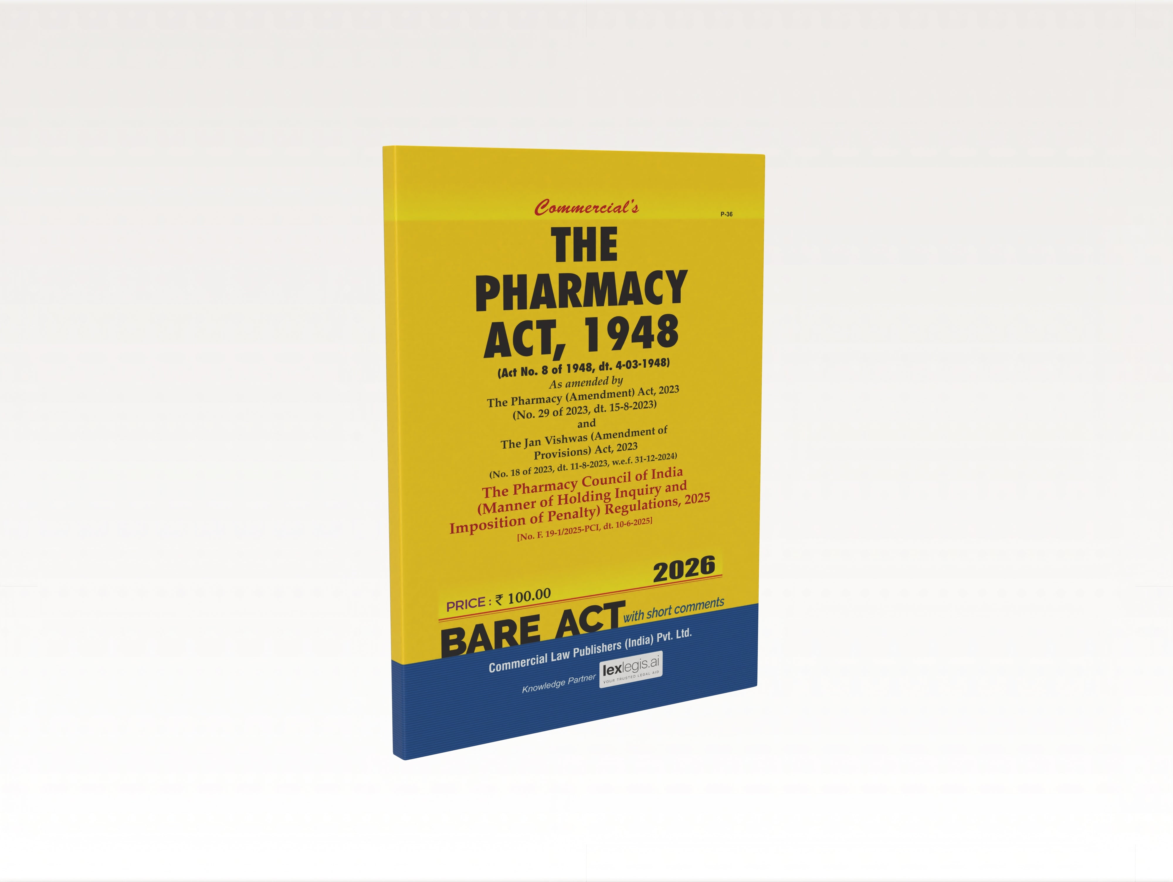 The Pharmacy Act, 1948 (E-Book)
