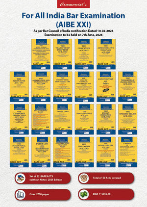 AIBE Bare Acts Combo without Notes (Set of 22 Books)