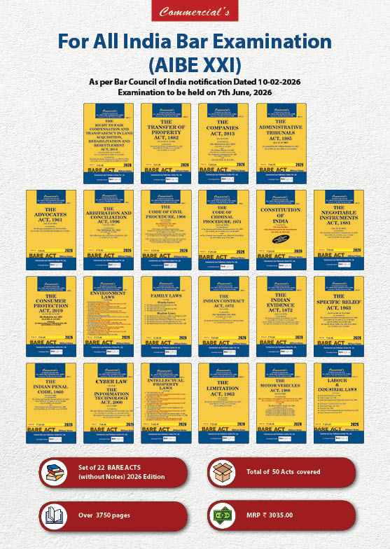 AIBE Bare Acts Combo without Notes (Set of 22 Books)