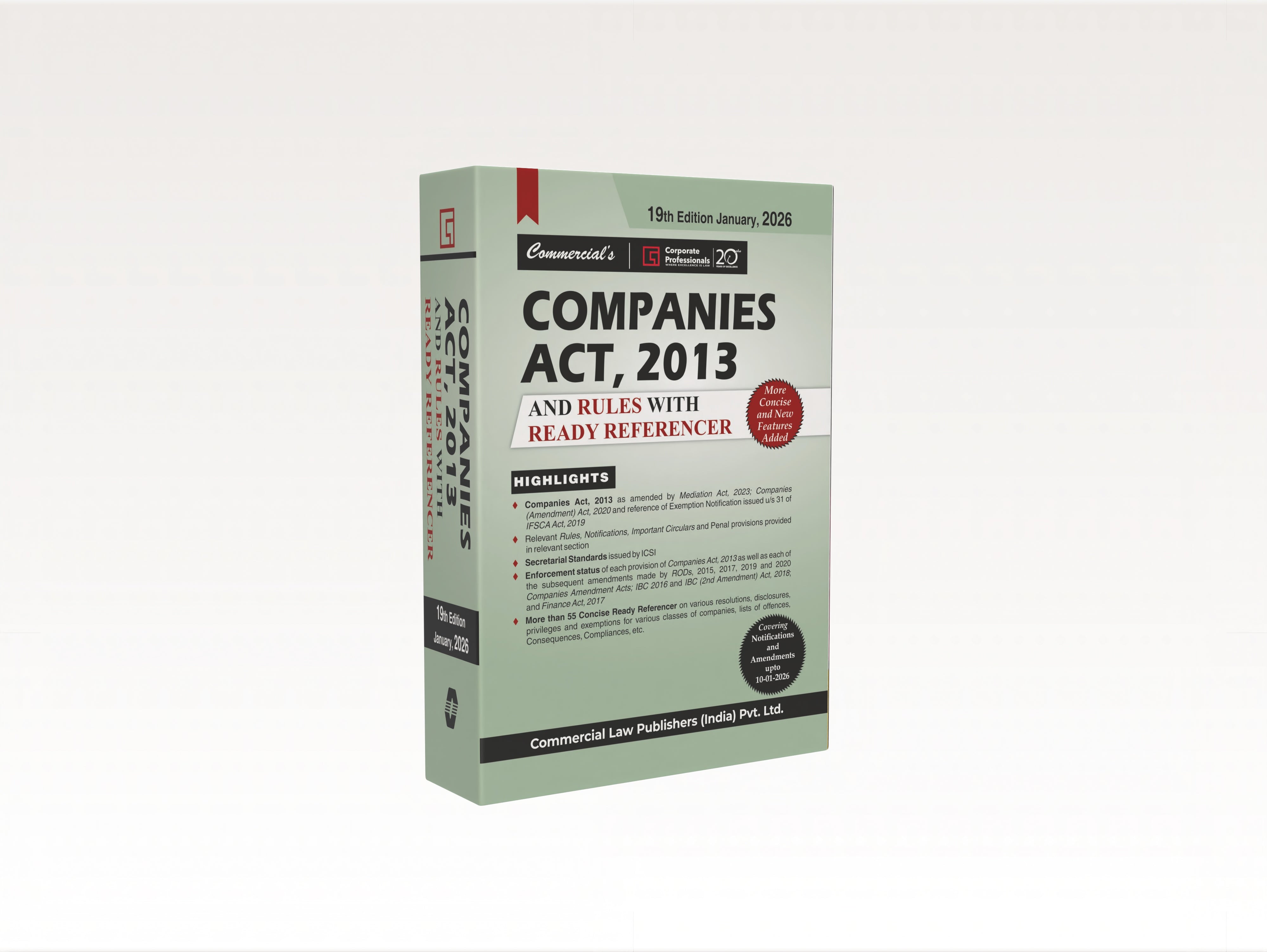Companies Act, 2013 and Rules with Ready Referencer (E-Book)