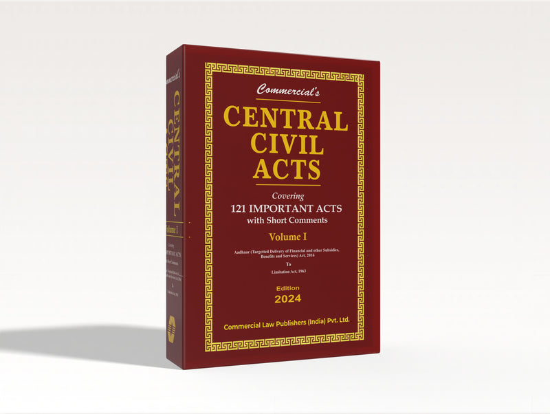 Central Civil Acts covering 121 Important Acts