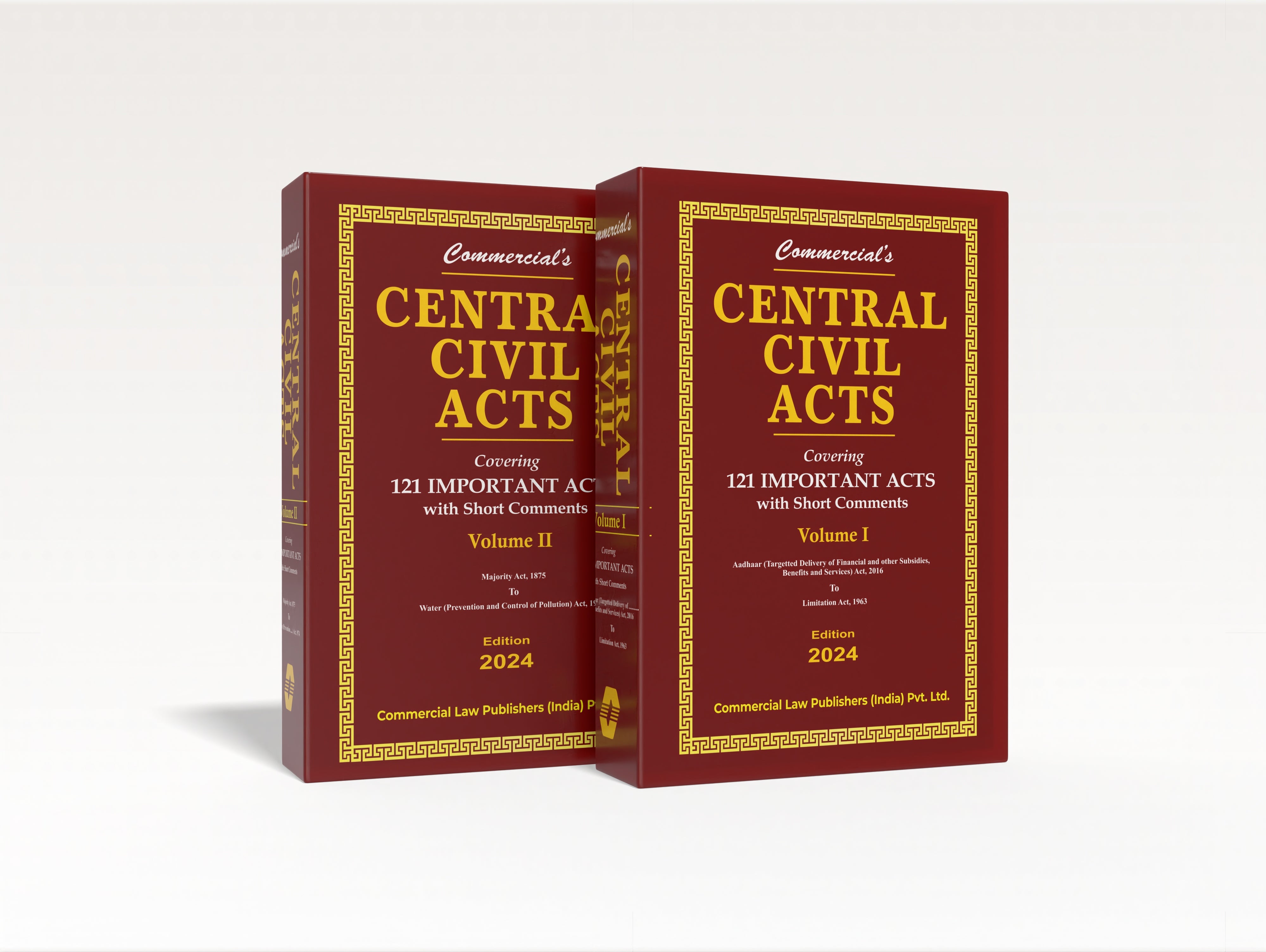 Central Civil Acts covering 121 Important Acts