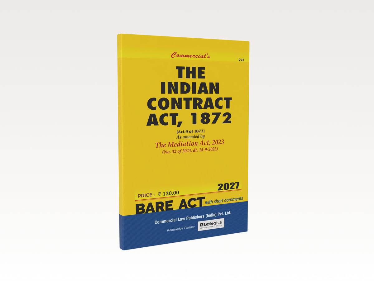 The Indian Contract Act, 1872 (2027 Edition)
