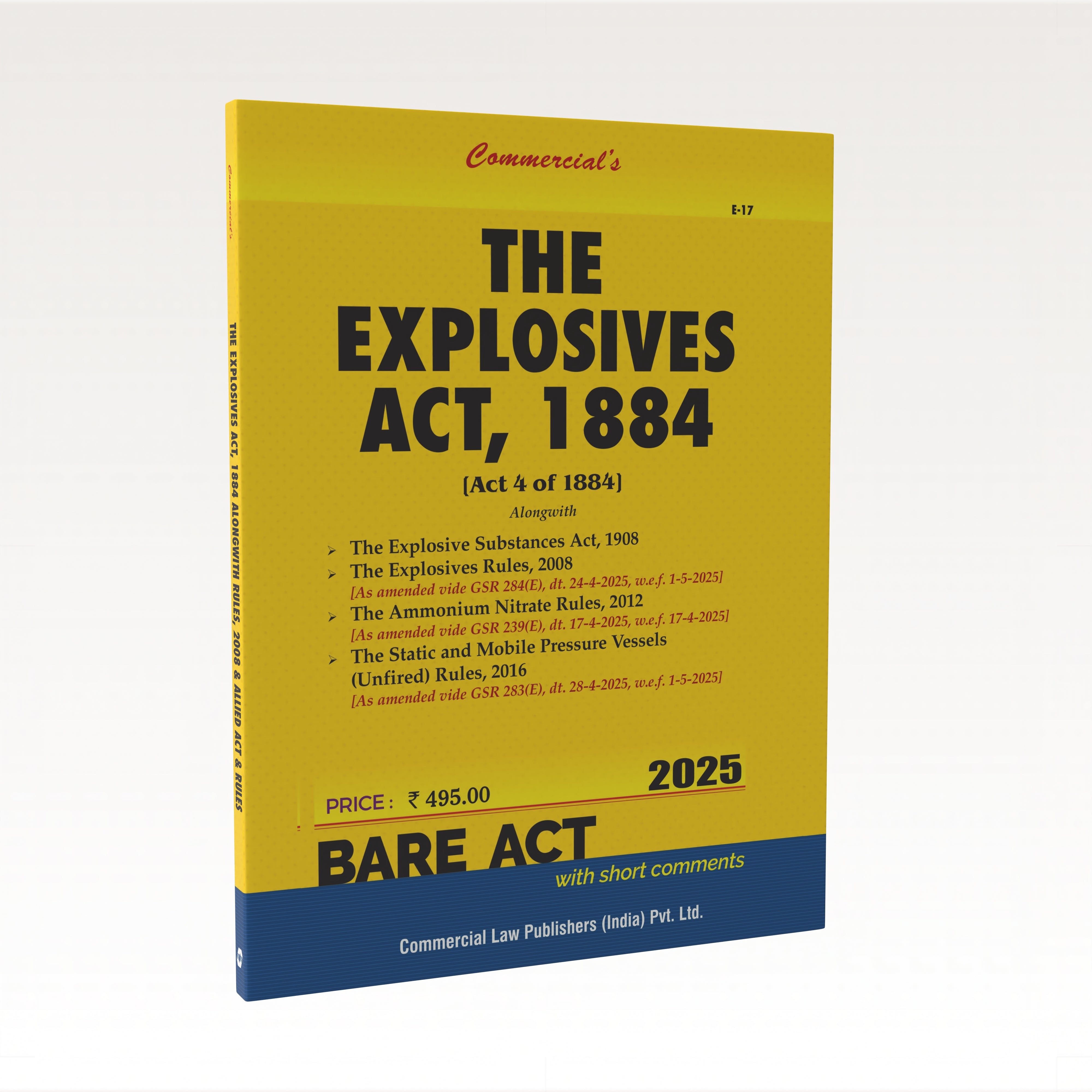 EXPLOSIVES ACT, 1884