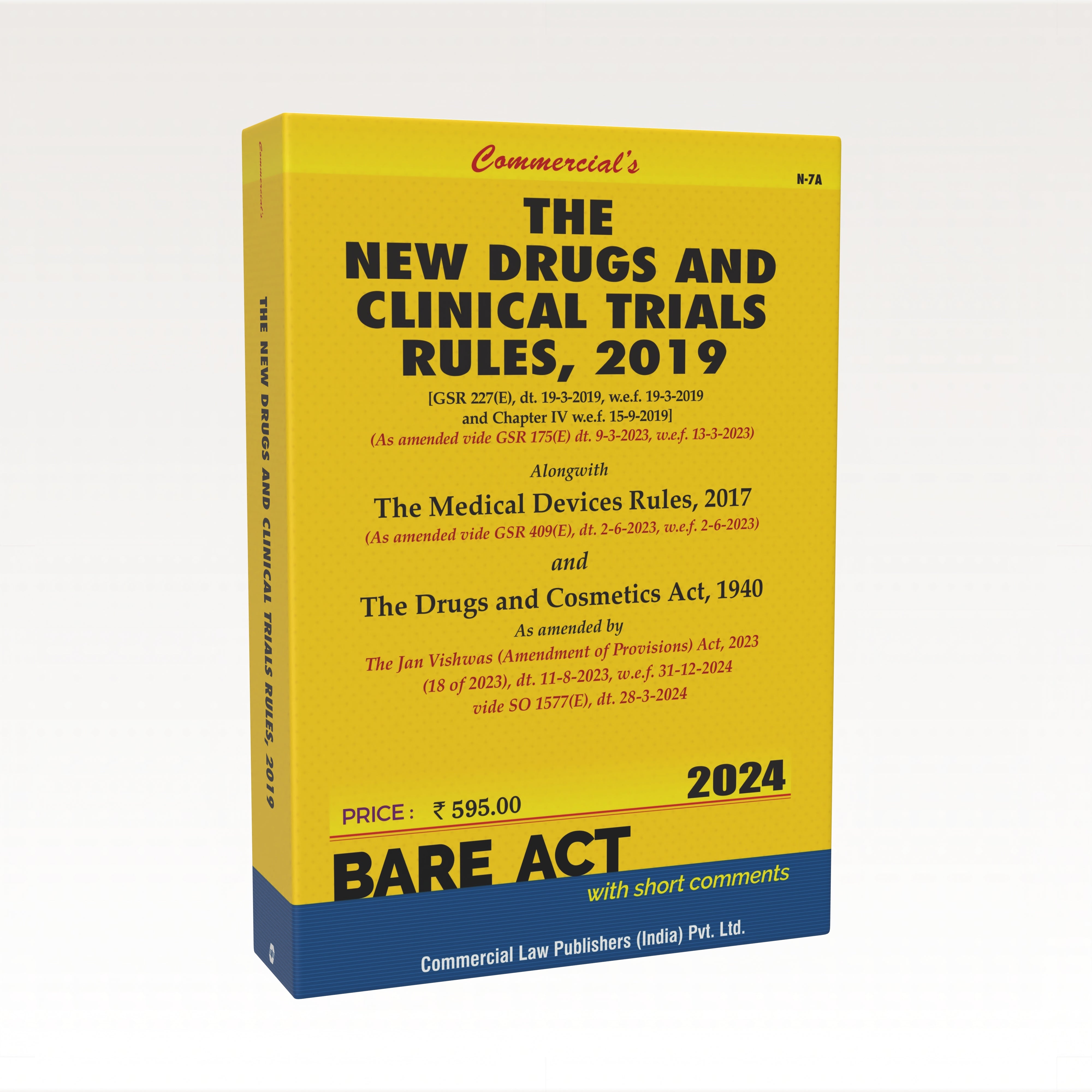 New Drugs and Clinical Trials Rules, 2019
