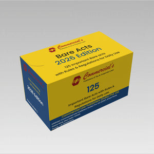 Commercial's 125 Important Bare Acts With Rule & Regulations for Daily use