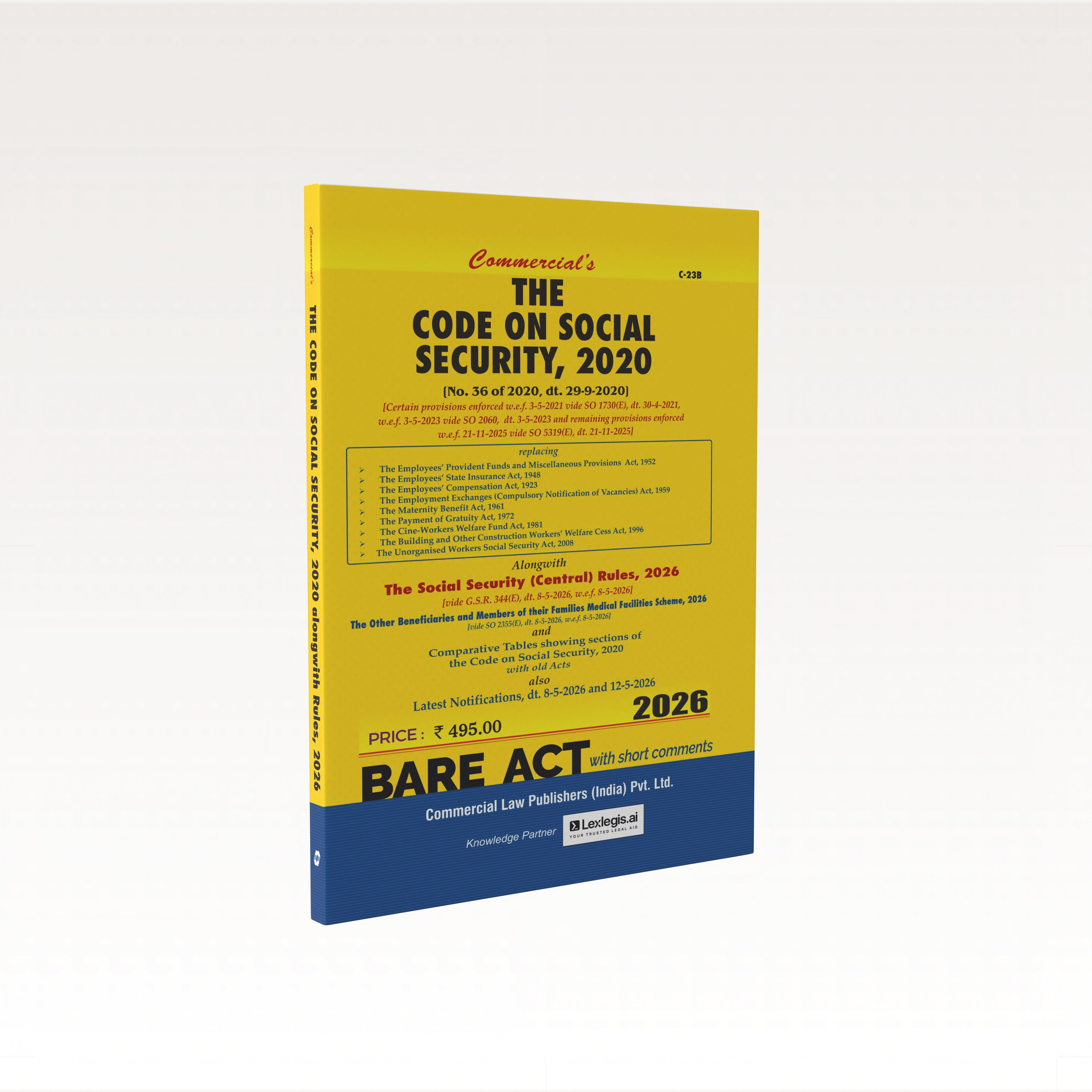 The Code on Social Security, 2020 with Rules 2026 (E-Book)