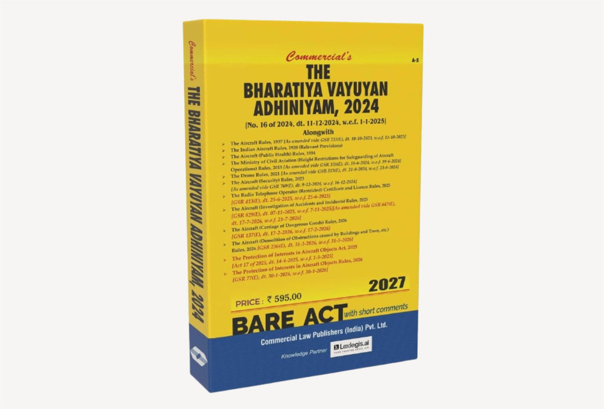The Bharatiya Vayuyan Adhiniyam, 2024 (2027 Edition)