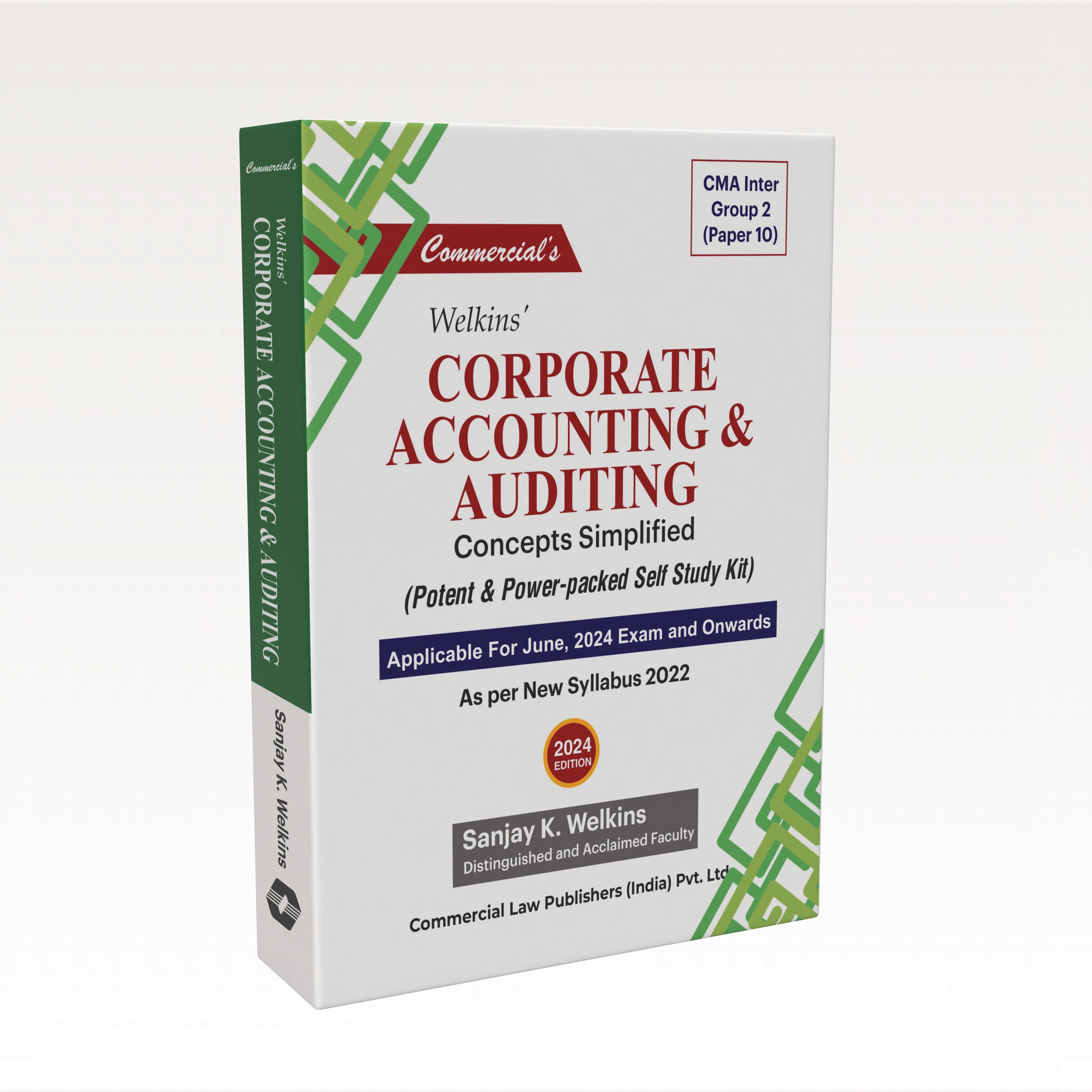 Corporate Accounting and Auditing CMA Inter (G 2 Paper 10) Concept Simplified (Potent and Power Packed Self Study Kit)