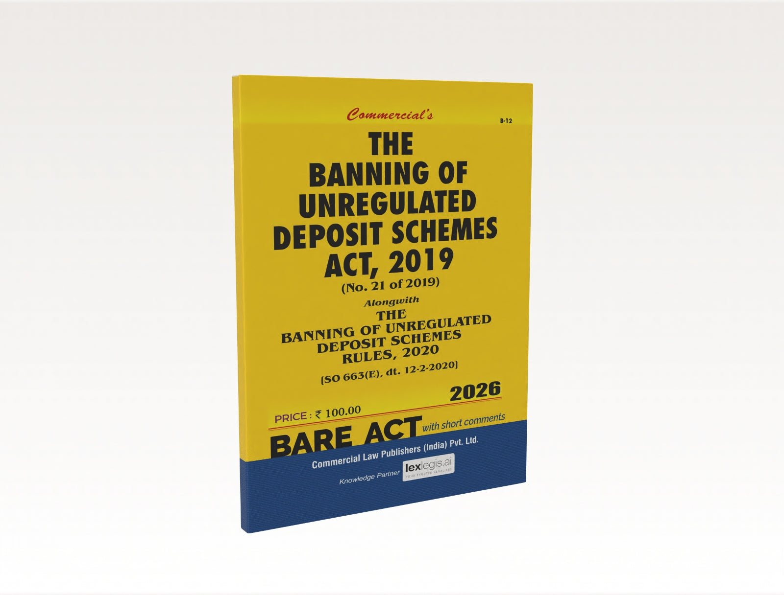 The Banning of unregulated Deposit Schemes Act, 2019