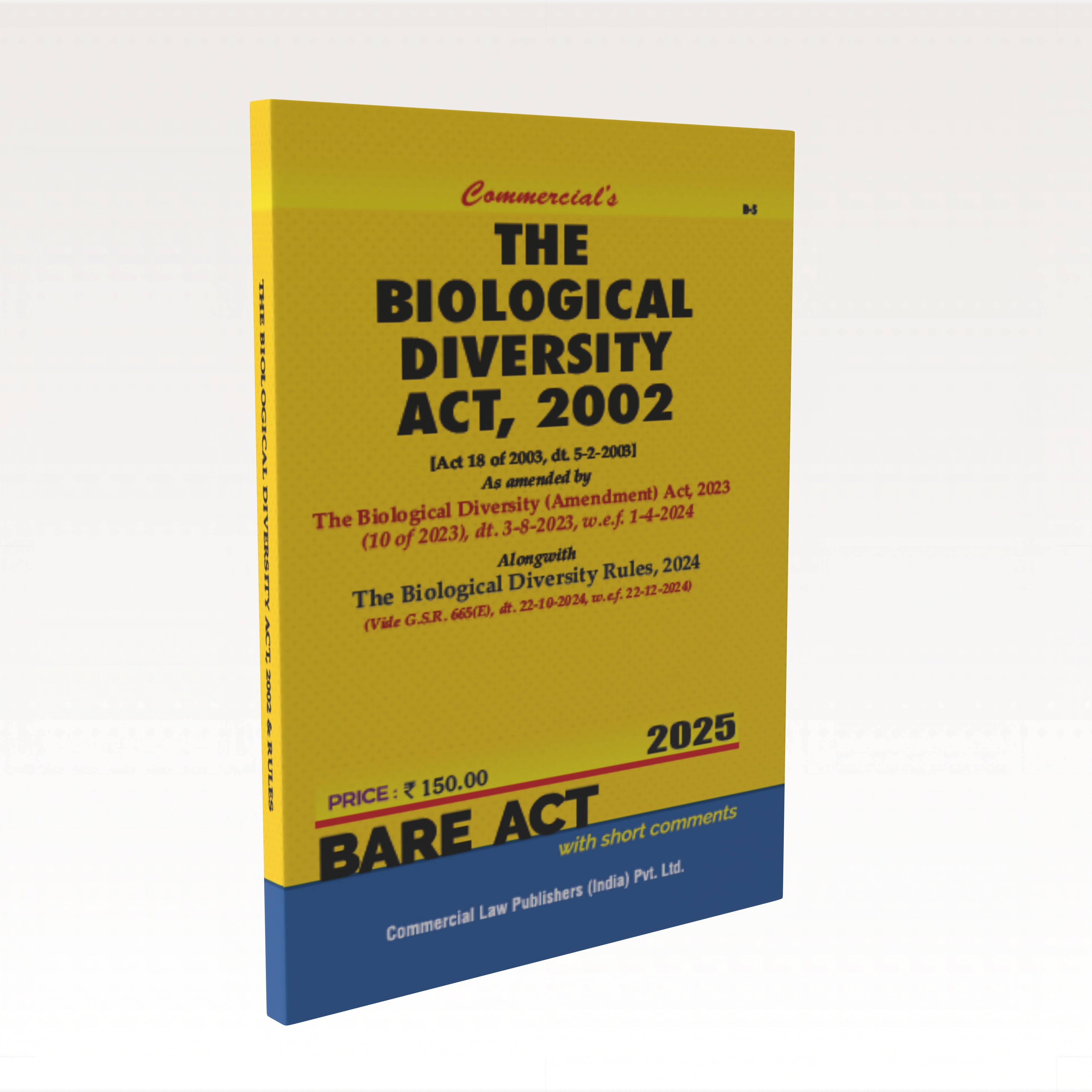 Biological Diversity Act, 2002 alongwith Rules 2004