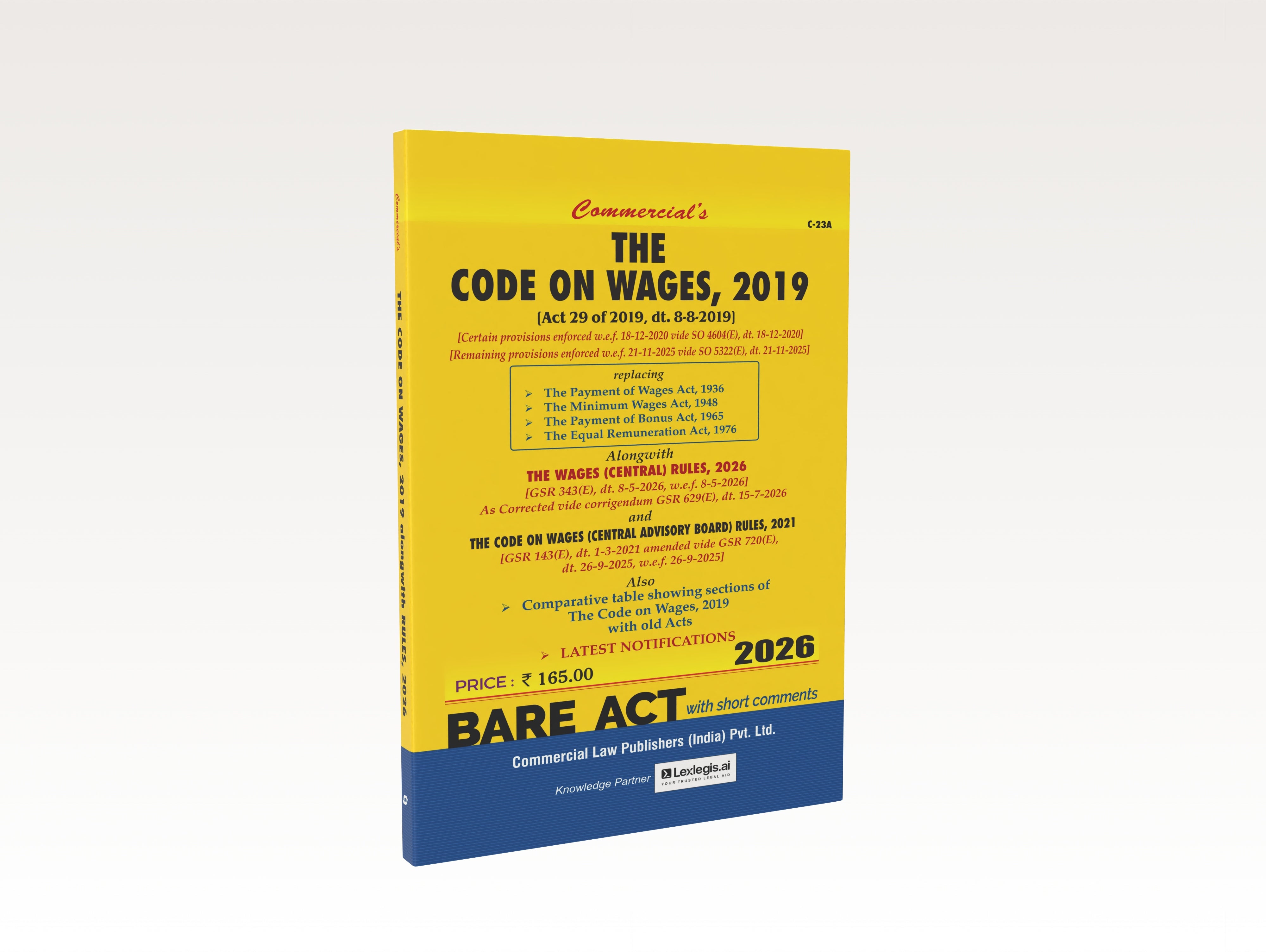 The Code on Wages, 2019 with Rules, 2026 (Latest Notifications)