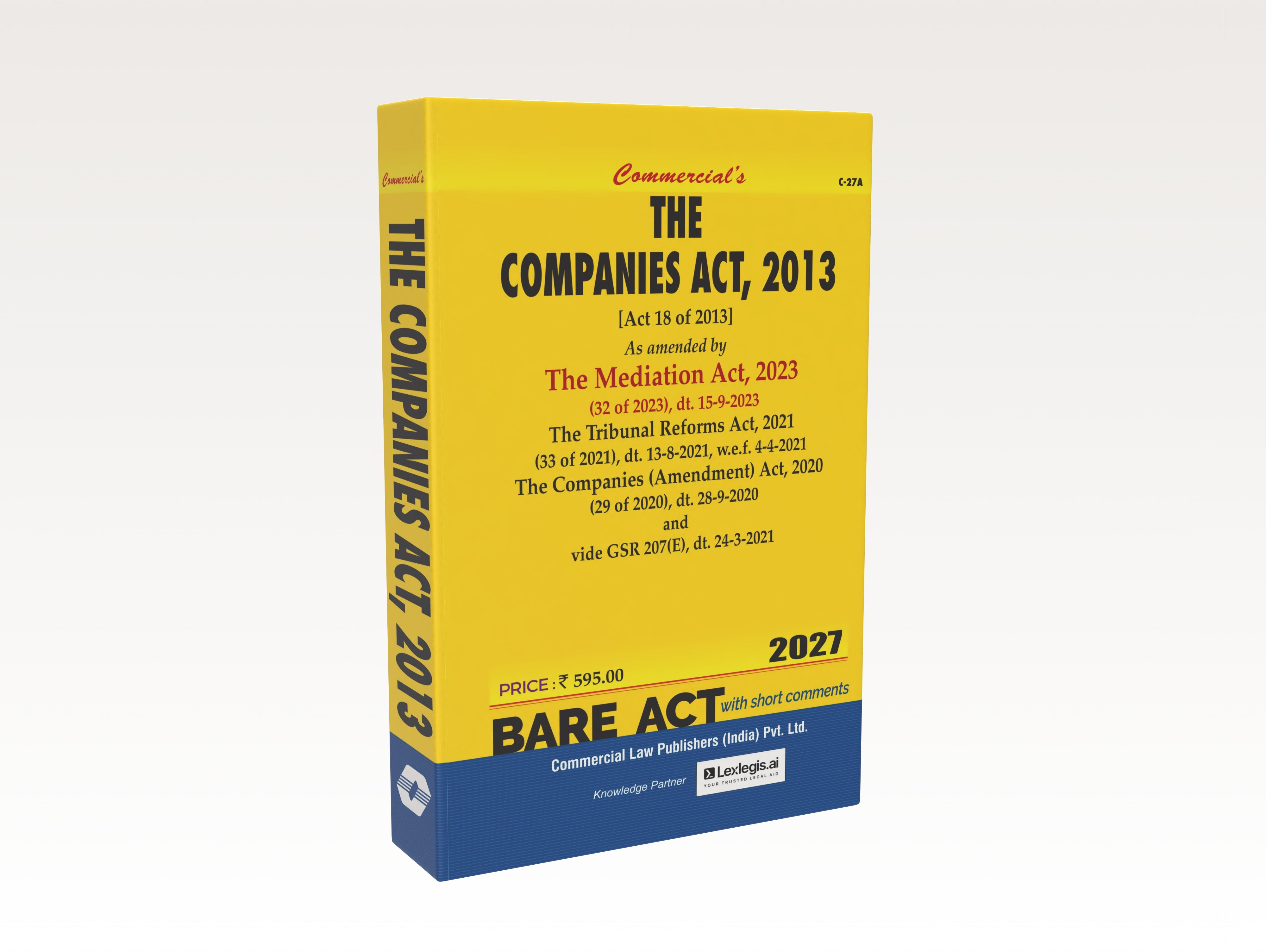 The Companies Act, 2013 (2027 Edition) (E-Book)