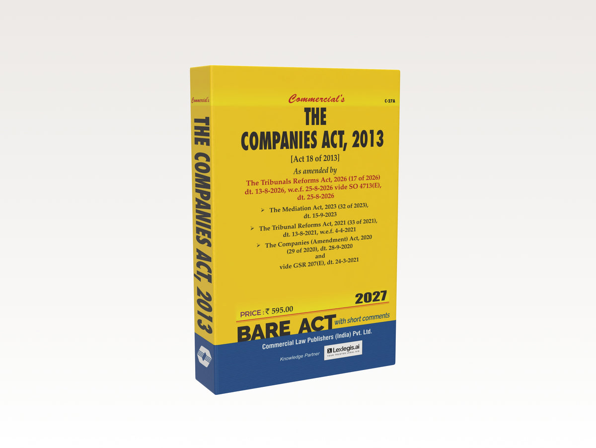 The Companies Act, 2013 (2027 Edition)