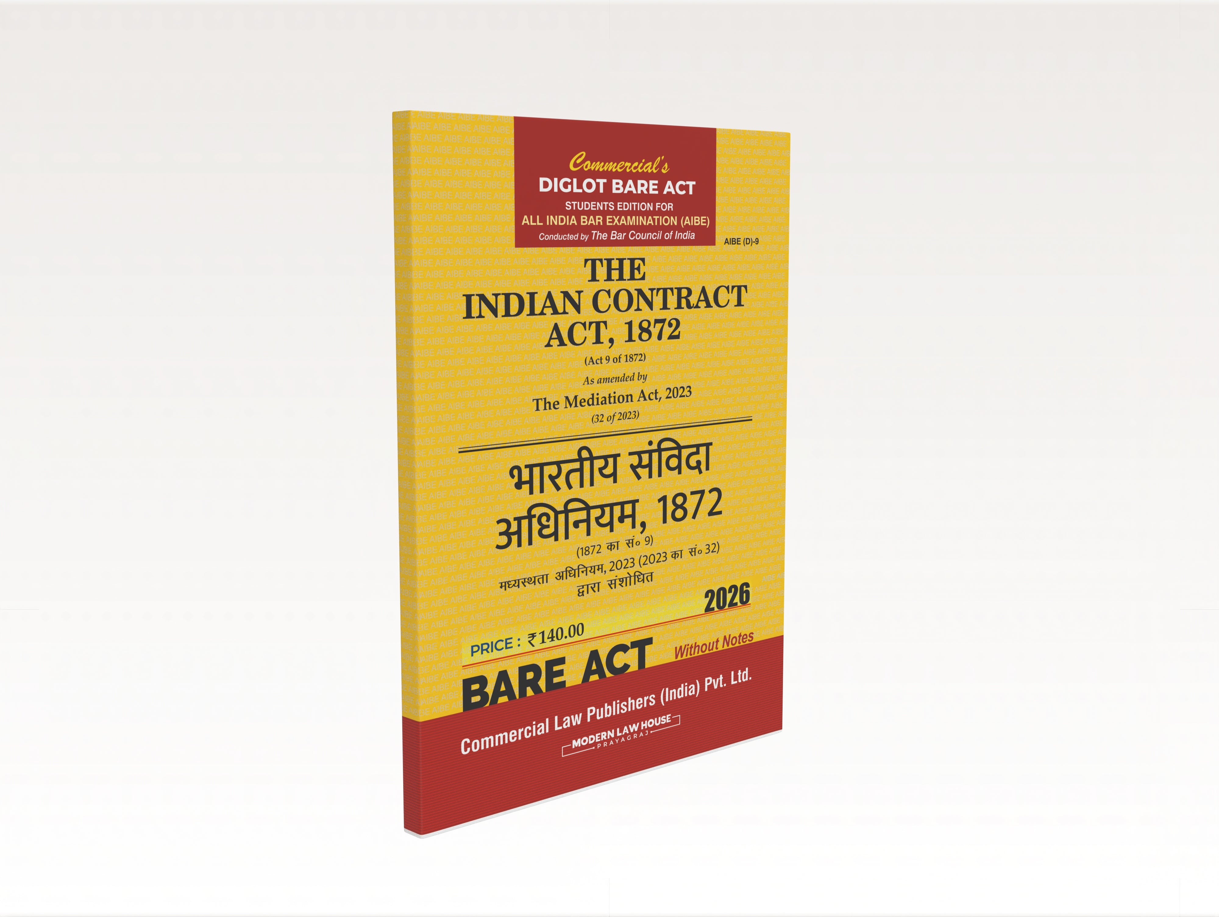 Indian Contract Act, 1872 (AIBE) Diglot