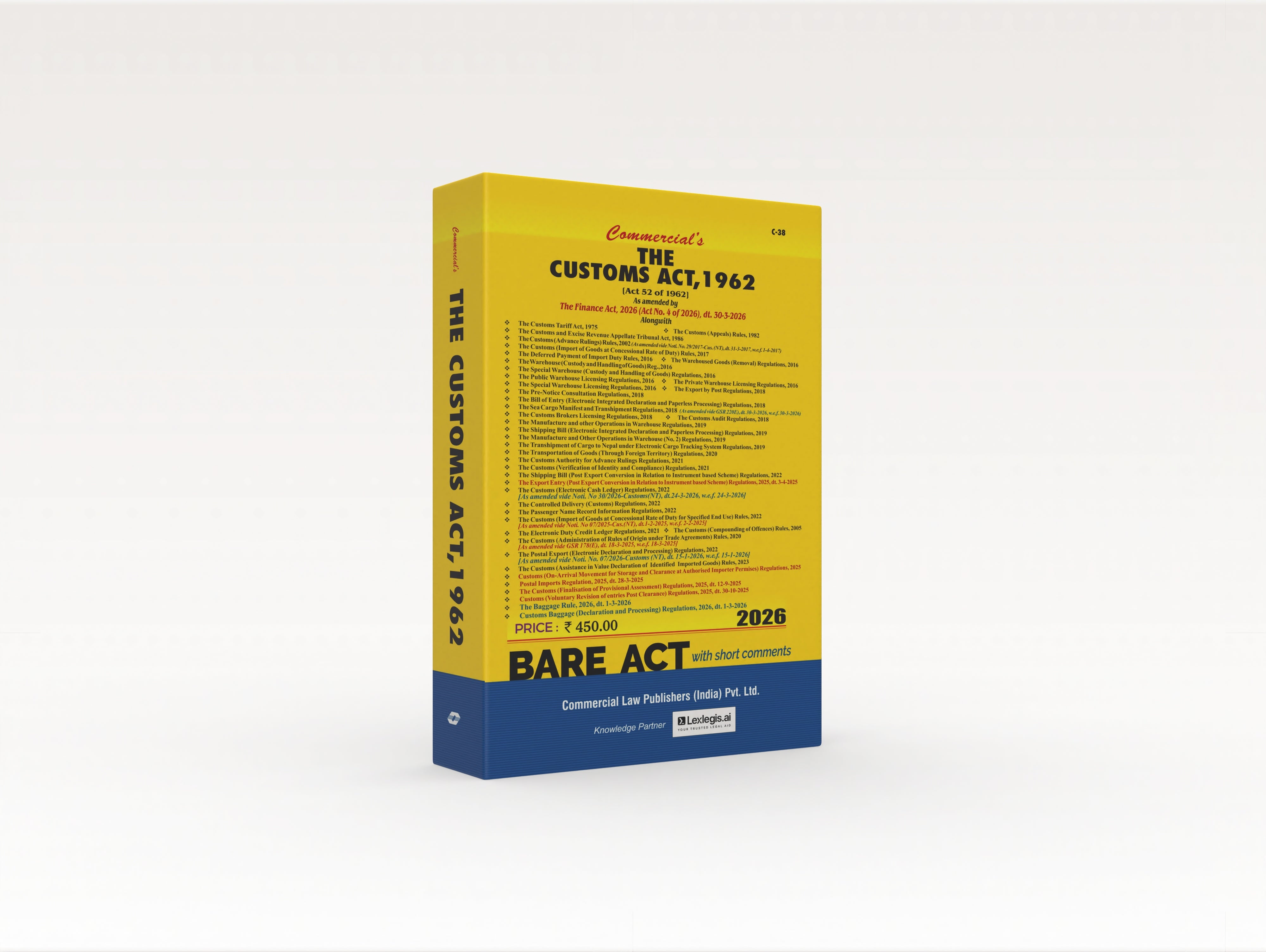 The Customs Act, 1962 (E-Book)