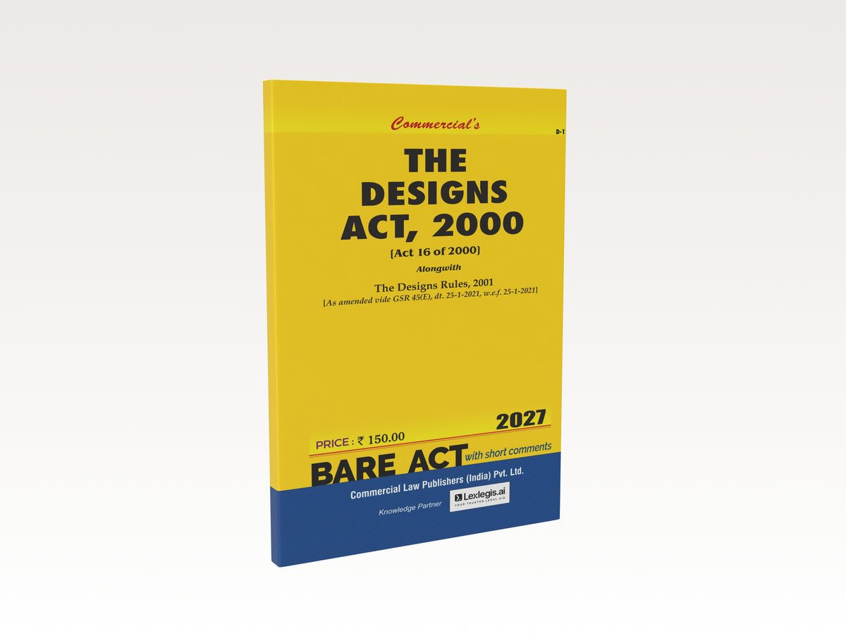 The Designs Act, 2000 with Rules, 2001 (2027 Edition) (E-Book)