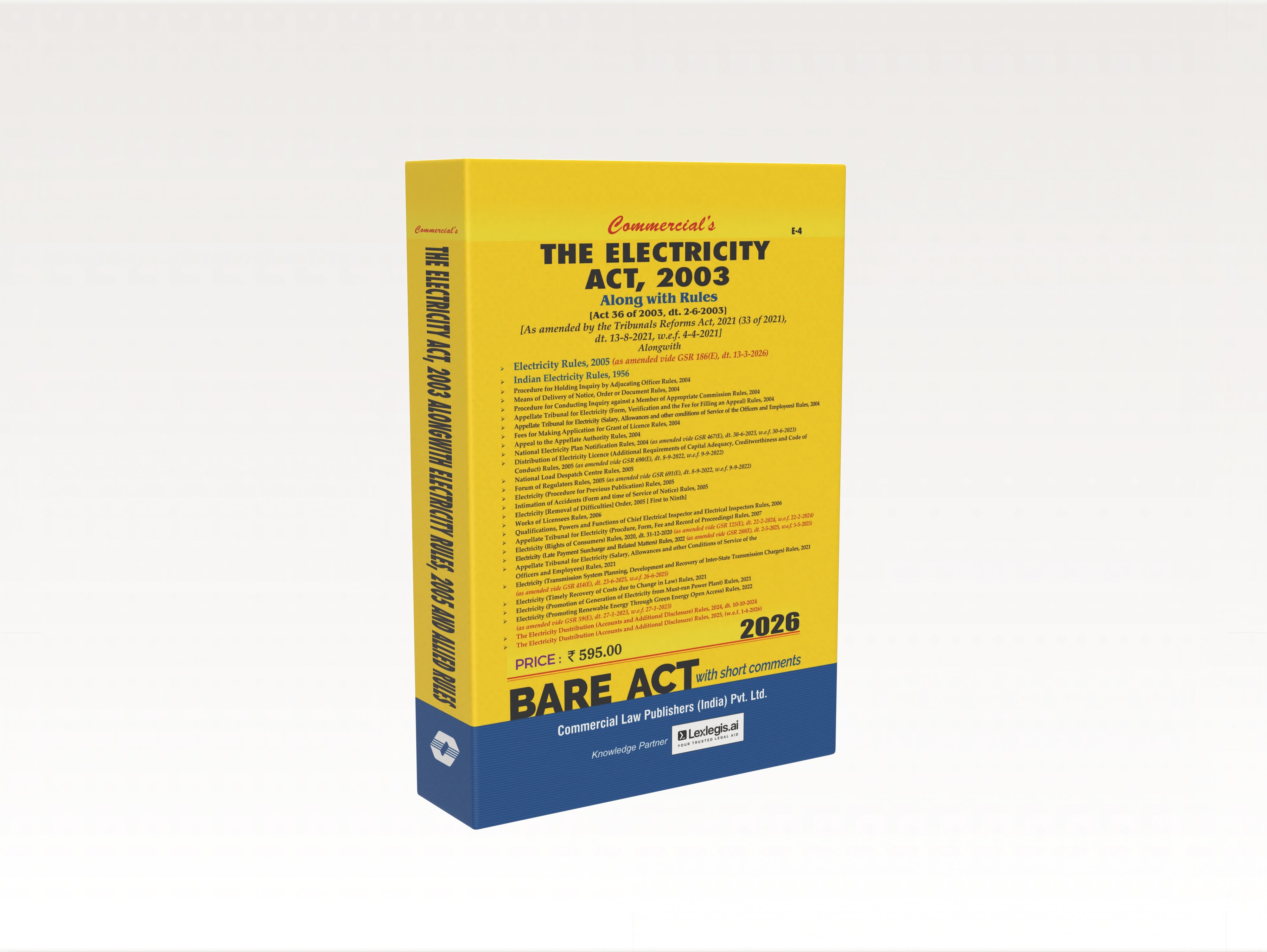 THE ELECTRICITY ACT, 2003 (E-Book)