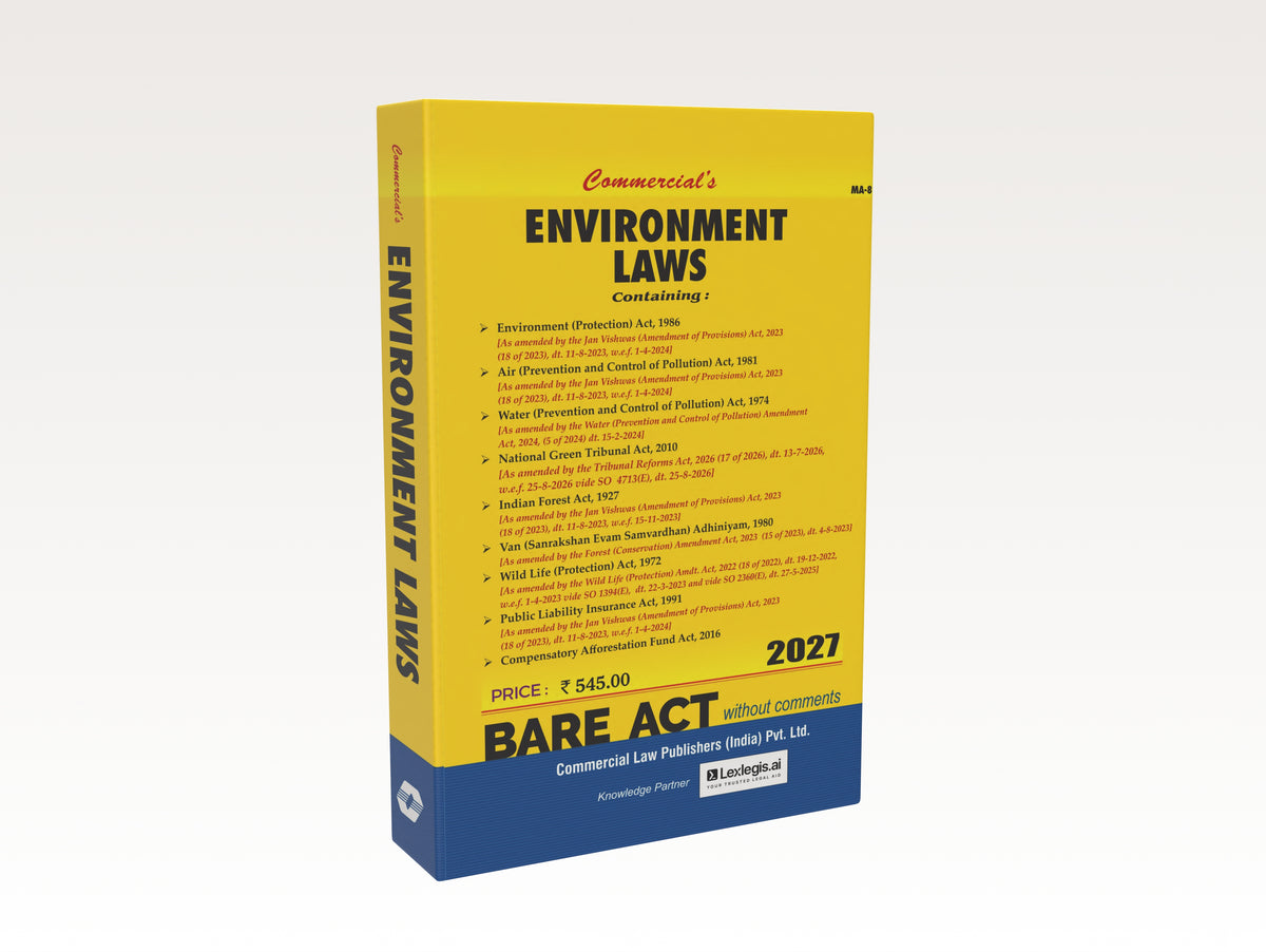 Environment Laws Covering 9 Bare Acts (2027 Edition) (E-Book)