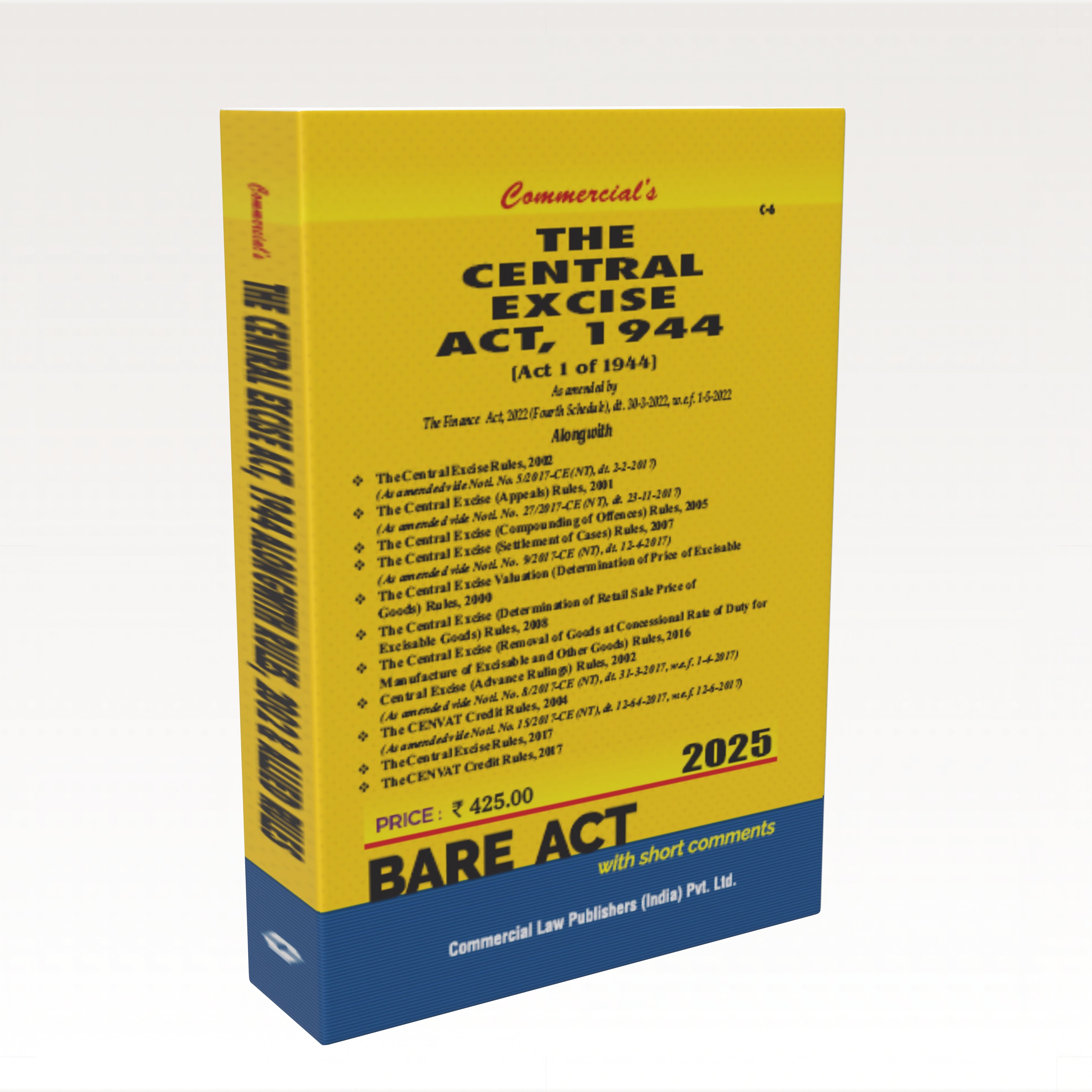 Central Excise Act, 1944 As amended by The Finance Act, 2022