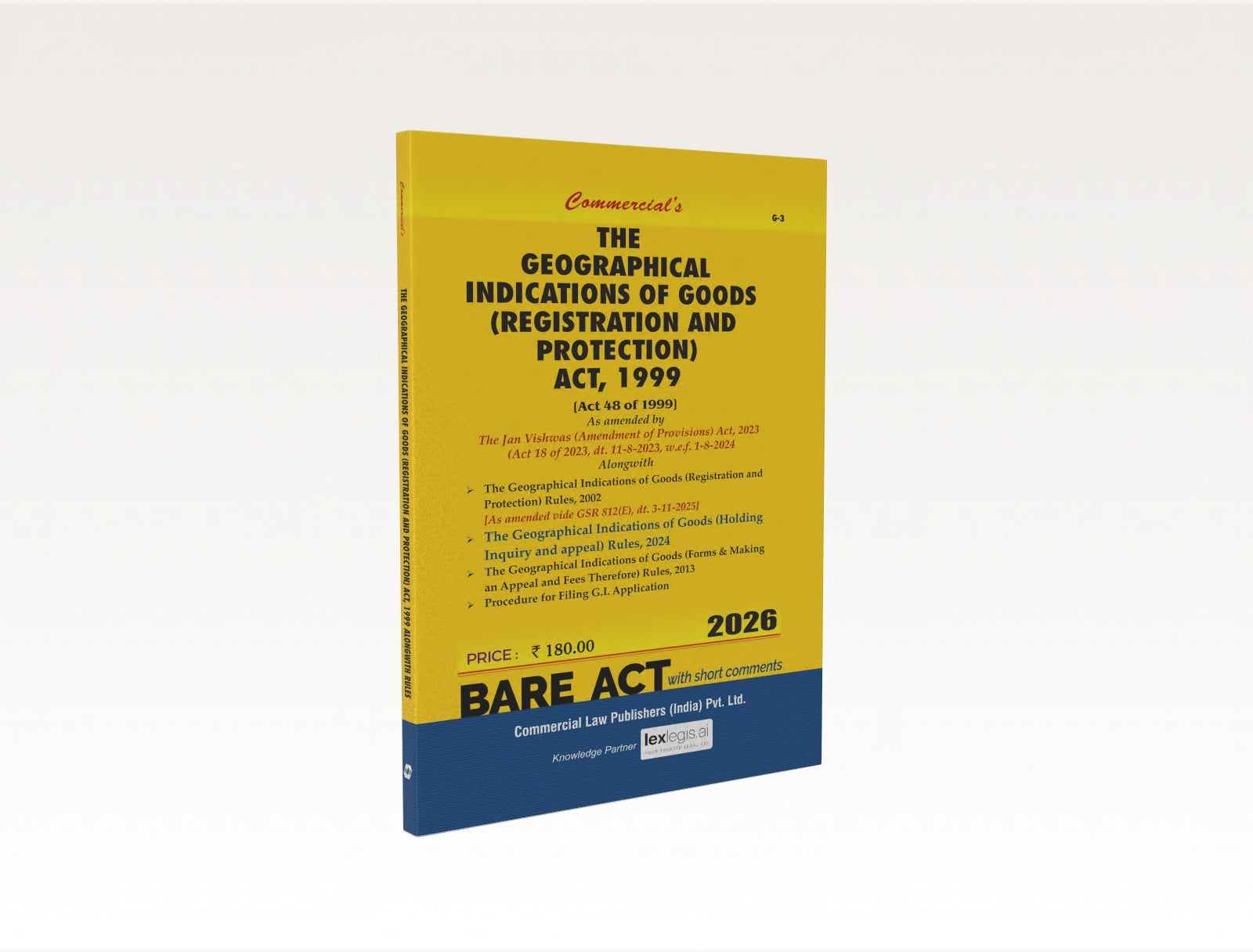 The Geographical Indications of Goods (R&P) Act, 1999