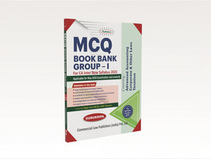 MCQ Book Bank Group-I for CA Inter New Syllabus 2023