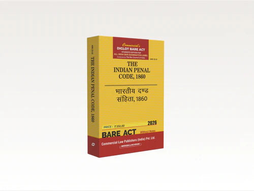 Combo Pack of AIBE 3 Bare Acts (Diglot) IPC, CRPC, Evidence