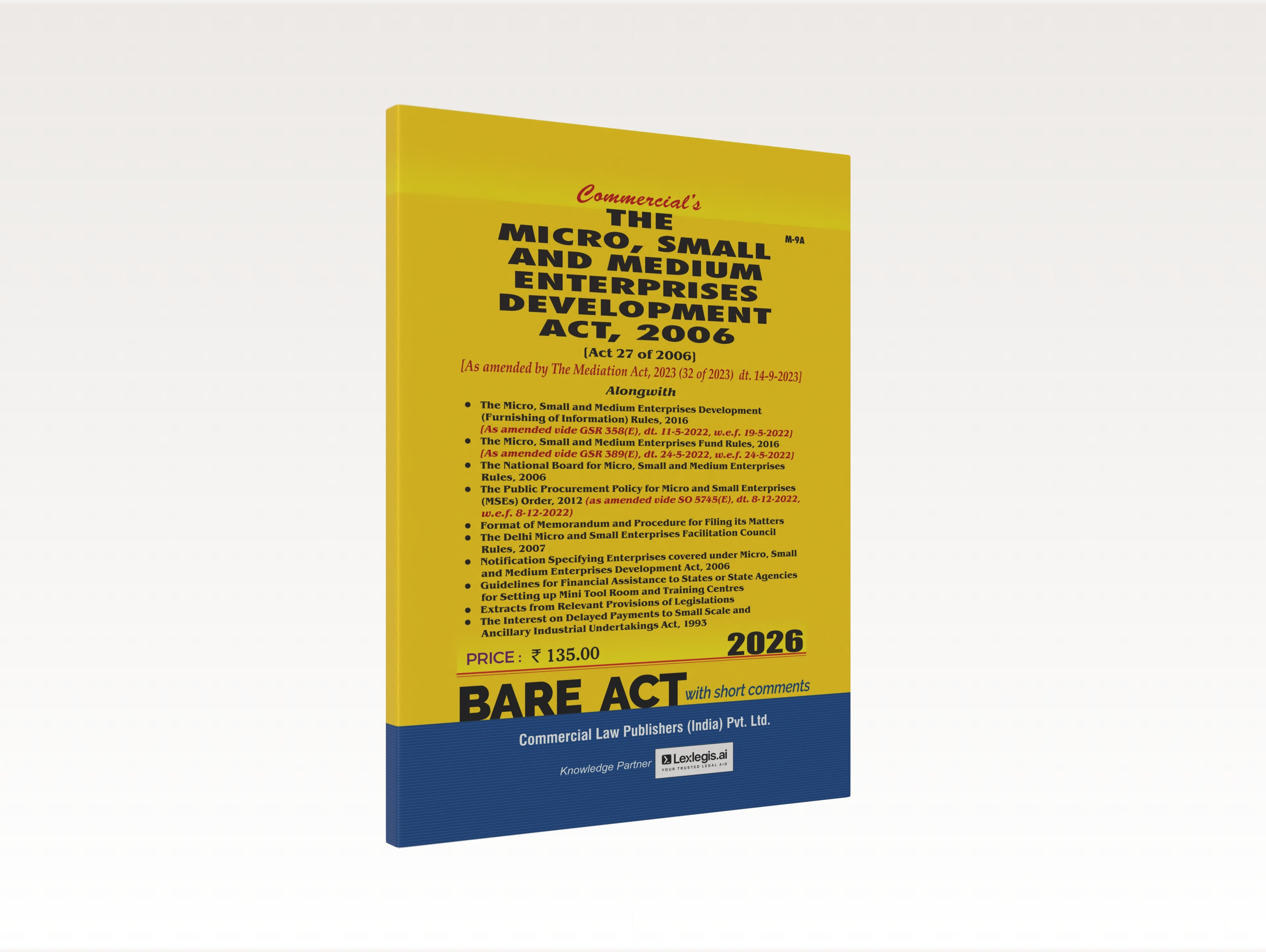 The Micro, Small and Medium Enterprises Development Act, 2006 (E-Book)