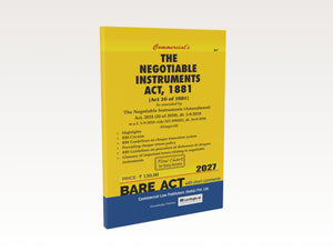 The Negotiable Instruments Act,1881 (2027 Edition) (E-Book)