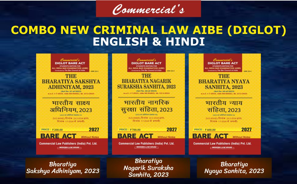 Combo New Criminal Law AIBE (Diglot) (2027 Edition)