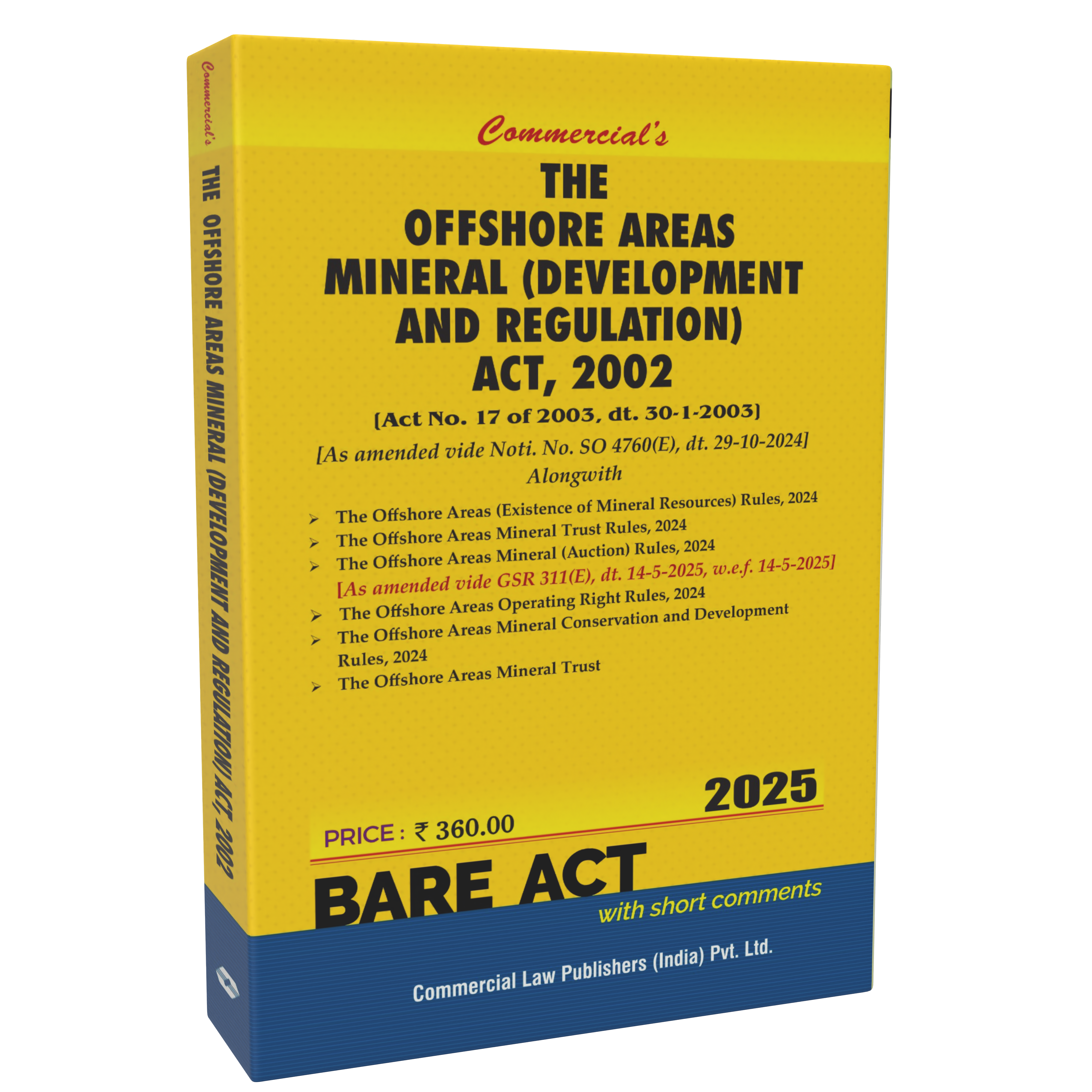 Offshore areas mineral (Development and Regulation) Act, 2002